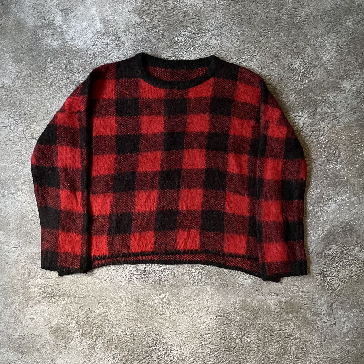 If Six Was Nine Vintage Y2K ABSTRACT LUMBERJACK MOHAIR SWEATER Buymypiece Size US M / EU 48-50 / 2 - 2 Thumbnail