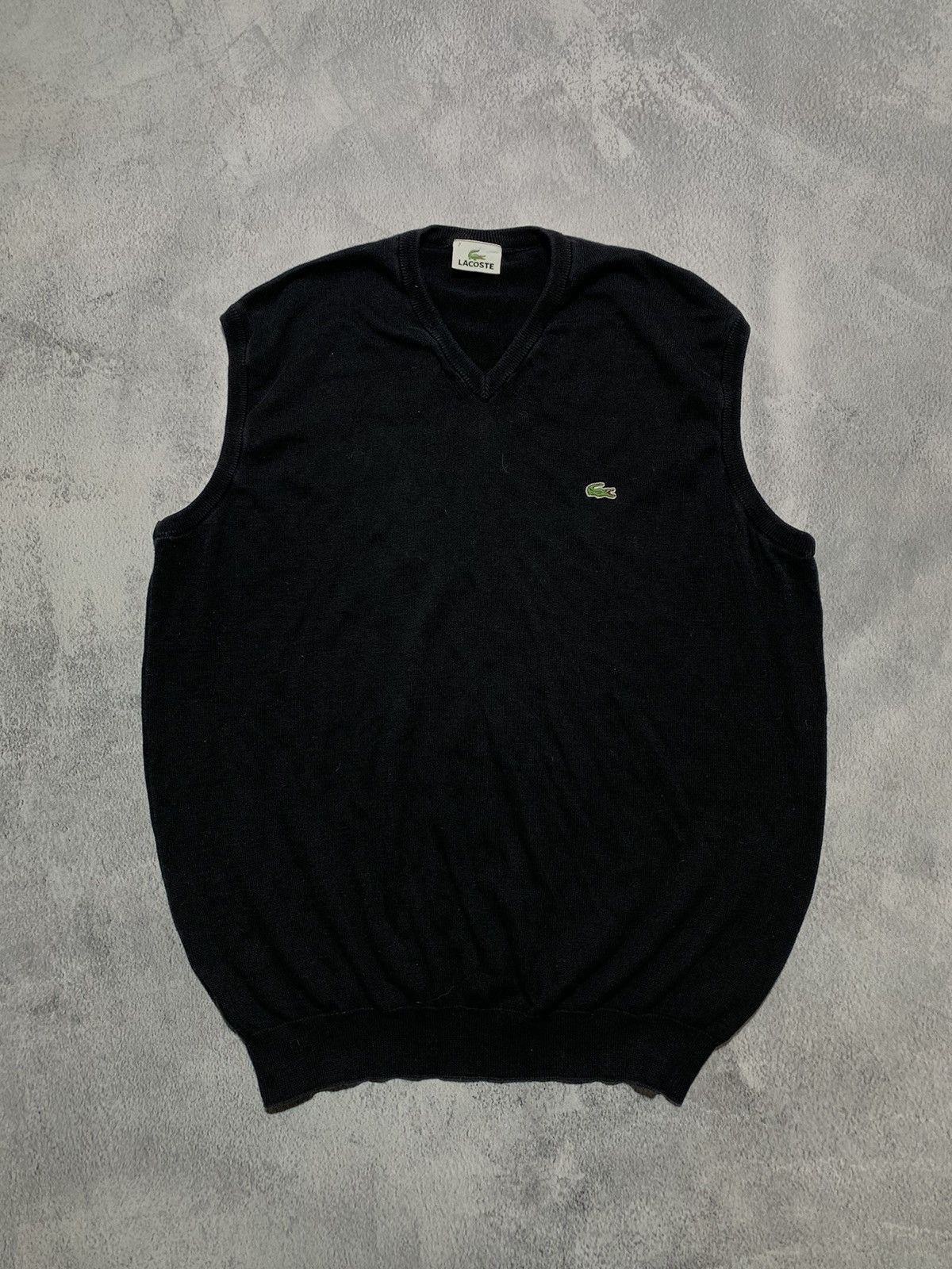 Lacoste × Vintage Vintage Y2K Lacoste sweater vest streetwear casual size XL Size US XL / EU 56 / 4 - 1 Thumbnail