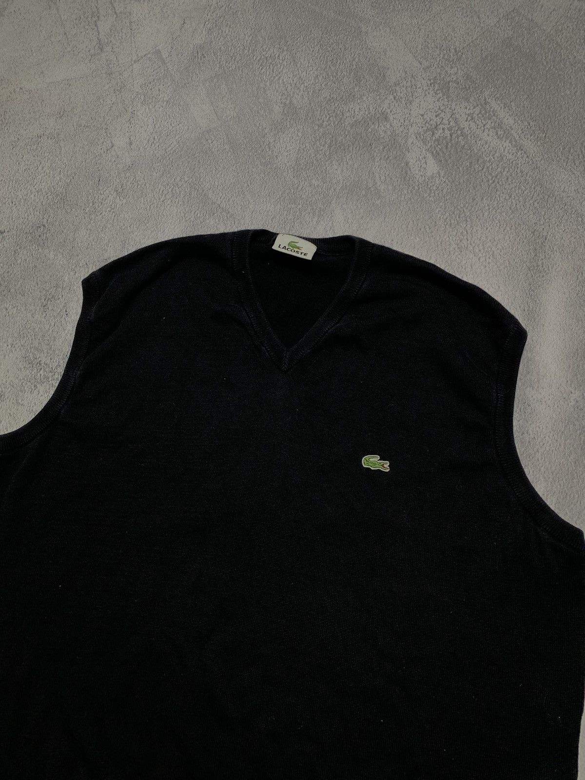 Lacoste × Vintage Vintage Y2K Lacoste sweater vest streetwear casual size XL Size US XL / EU 56 / 4 - 2 Thumbnail