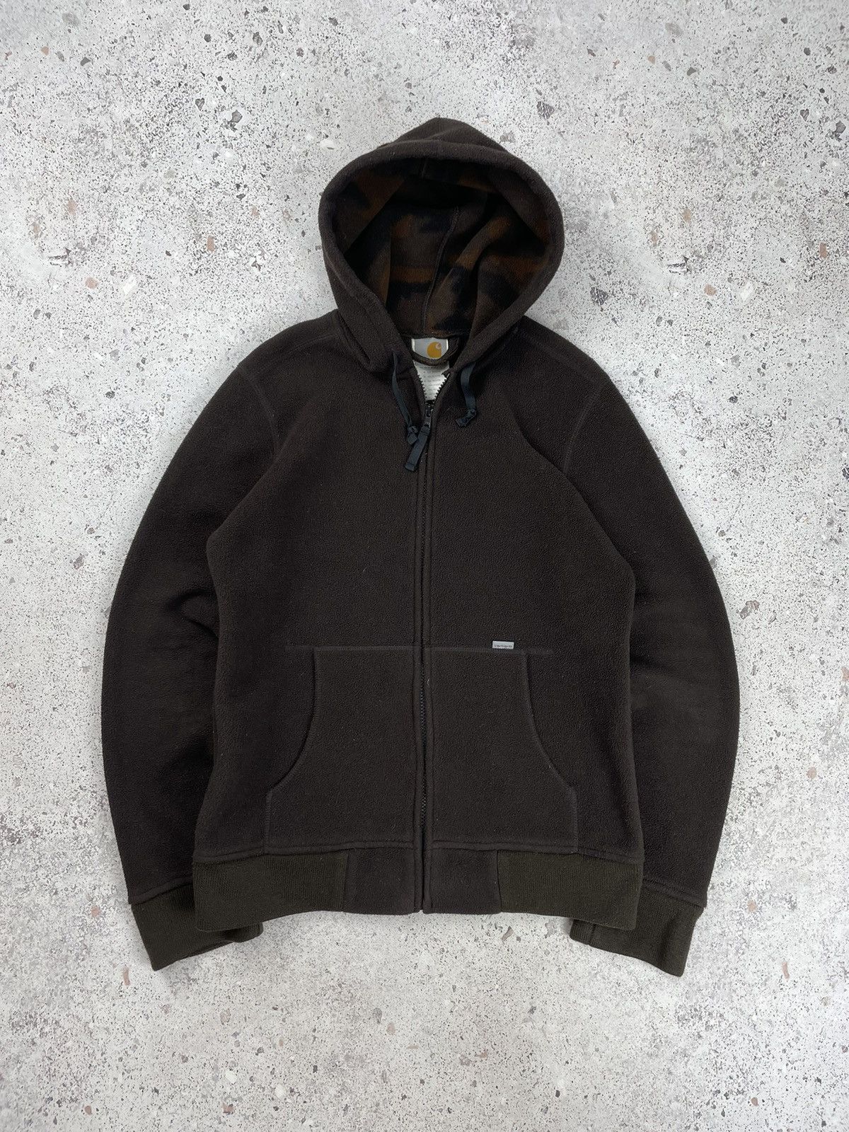 Carhartt Vintage Carhartt Zip Hoodie Fleece Camo Brown Unisex Size US M / EU 48-50 / 2 - 2 Thumbnail