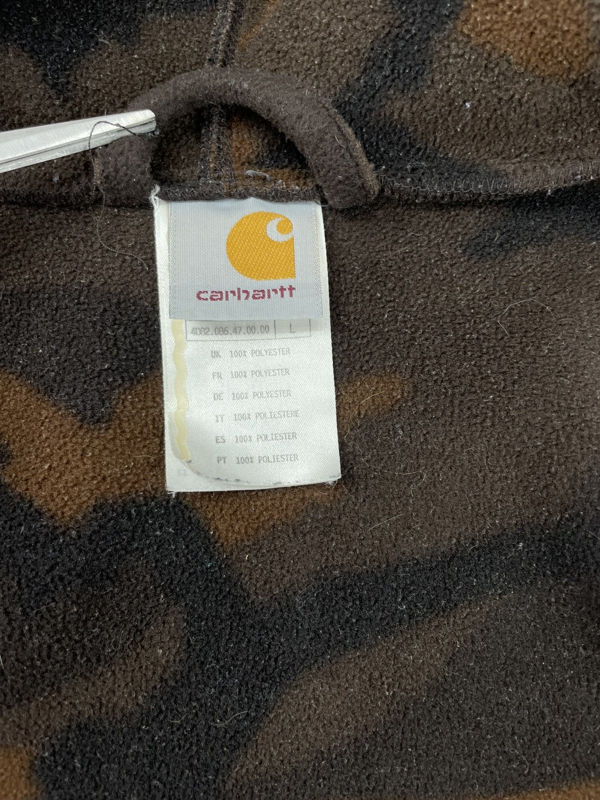 Carhartt Vintage Carhartt Zip Hoodie Fleece Camo Brown Unisex Size US M / EU 48-50 / 2 - 8 Thumbnail