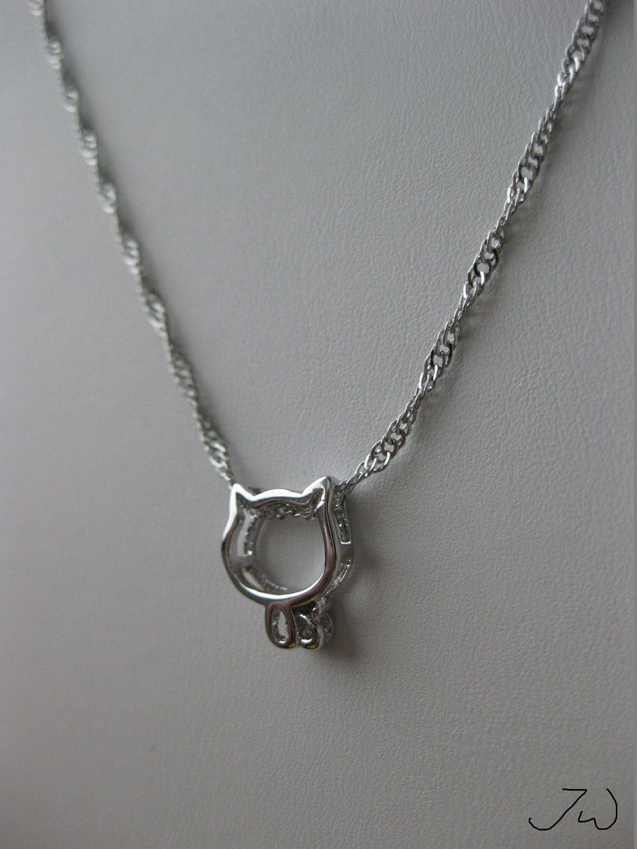 Jewelry Silver Cat Chain Necklace Size ONE SIZE - 2 Thumbnail