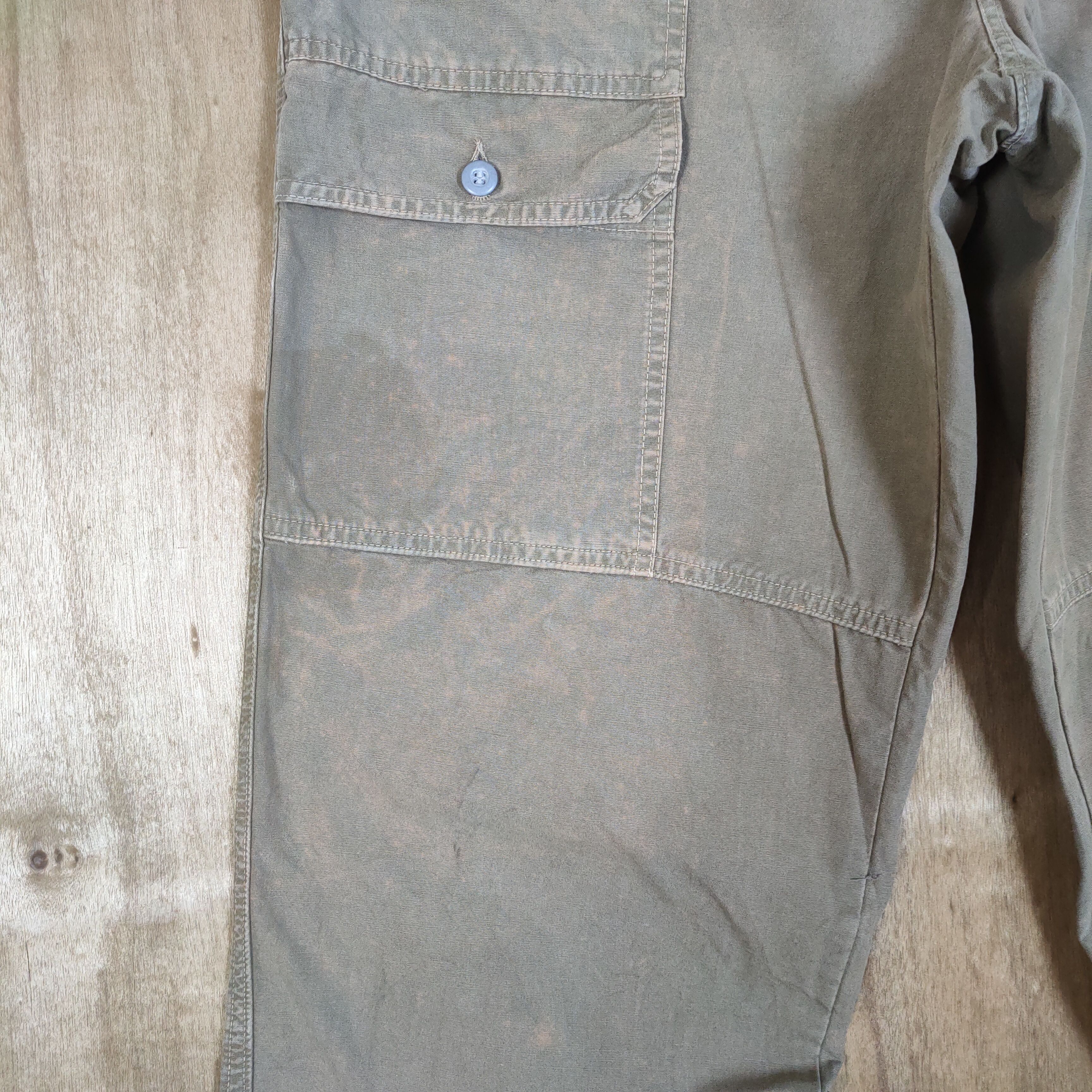 Japanese Brand VINTAGE WOLVO FADED CARGO PANTS Size US 30 / EU 46 - 9 Thumbnail