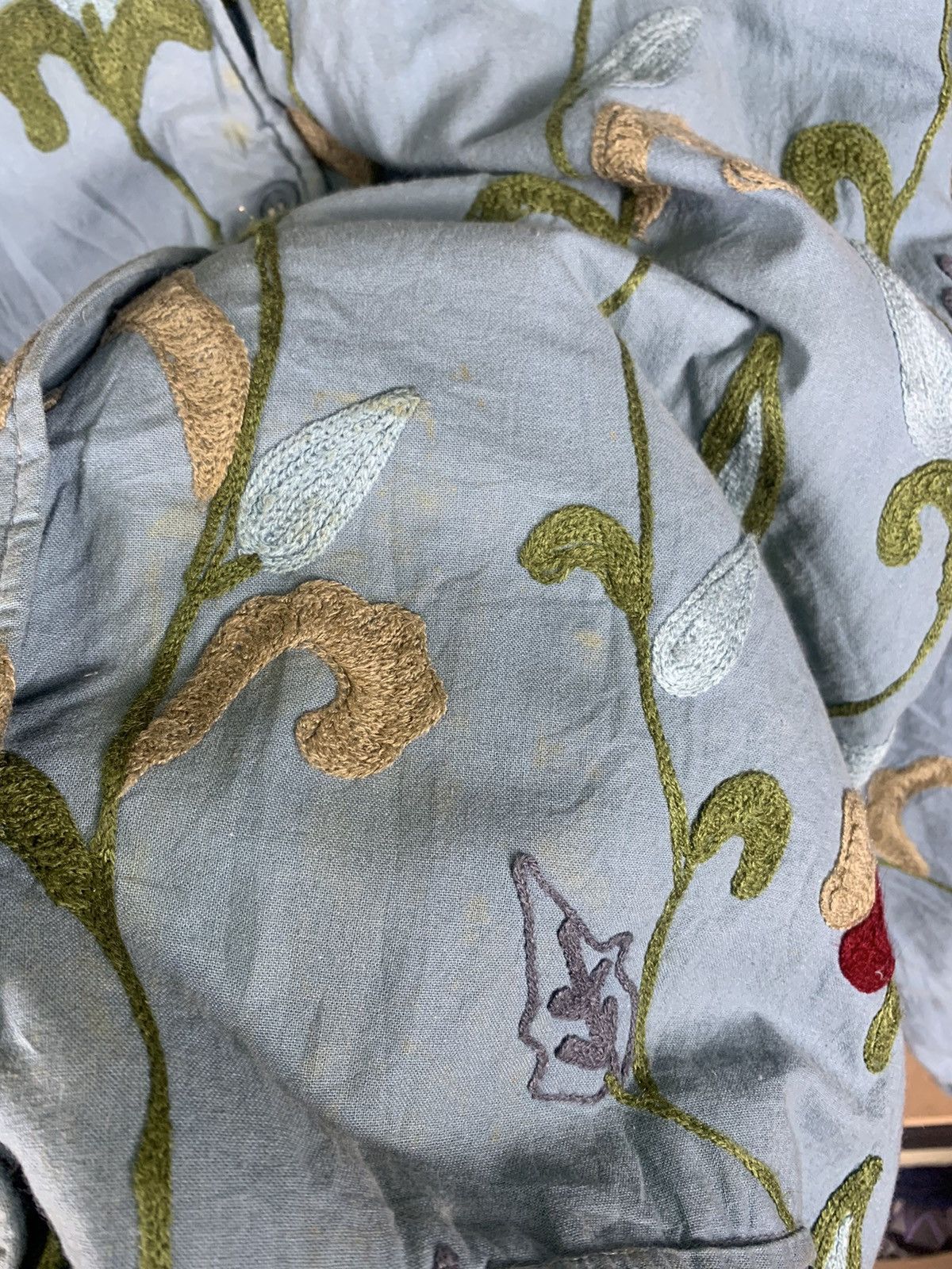 Japanese Brand Vintage Japanese Floral Full Embroidery Jacket Size US L / EU 52-54 / 3 - 4 Thumbnail