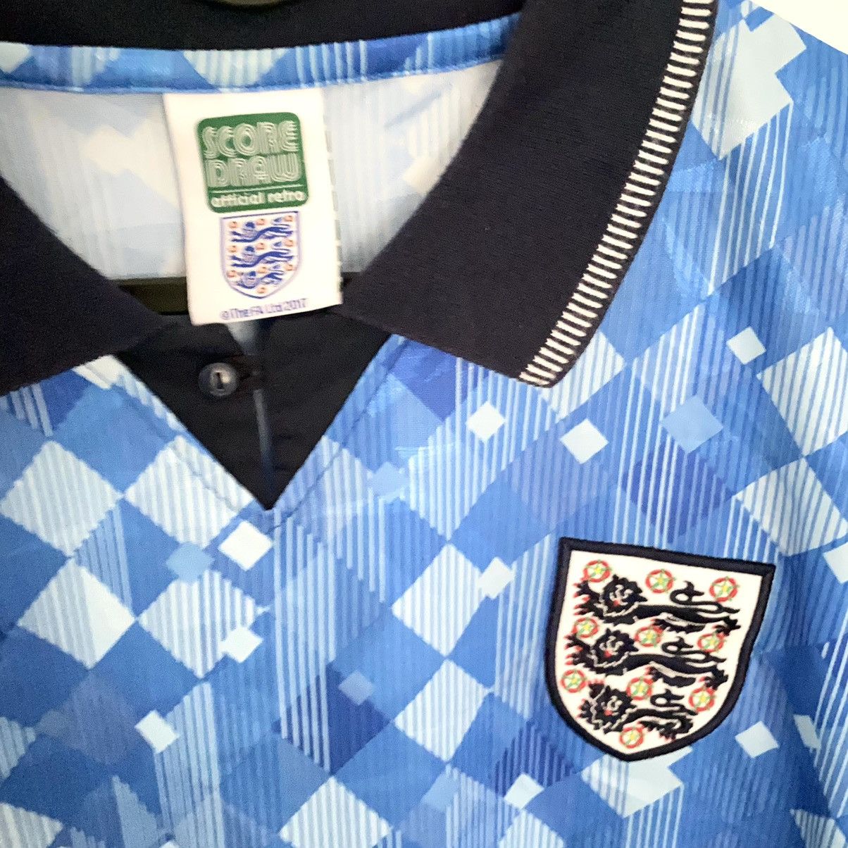 Vintage 1990 1992 England National ScoreDraw Vintage Soccer Jersey Size US L / EU 52-54 / 3 - 3 Thumbnail