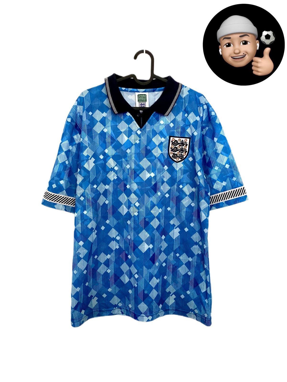 Vintage 1990 1992 England National ScoreDraw Vintage Soccer Jersey Size US L / EU 52-54 / 3 - 1 Thumbnail