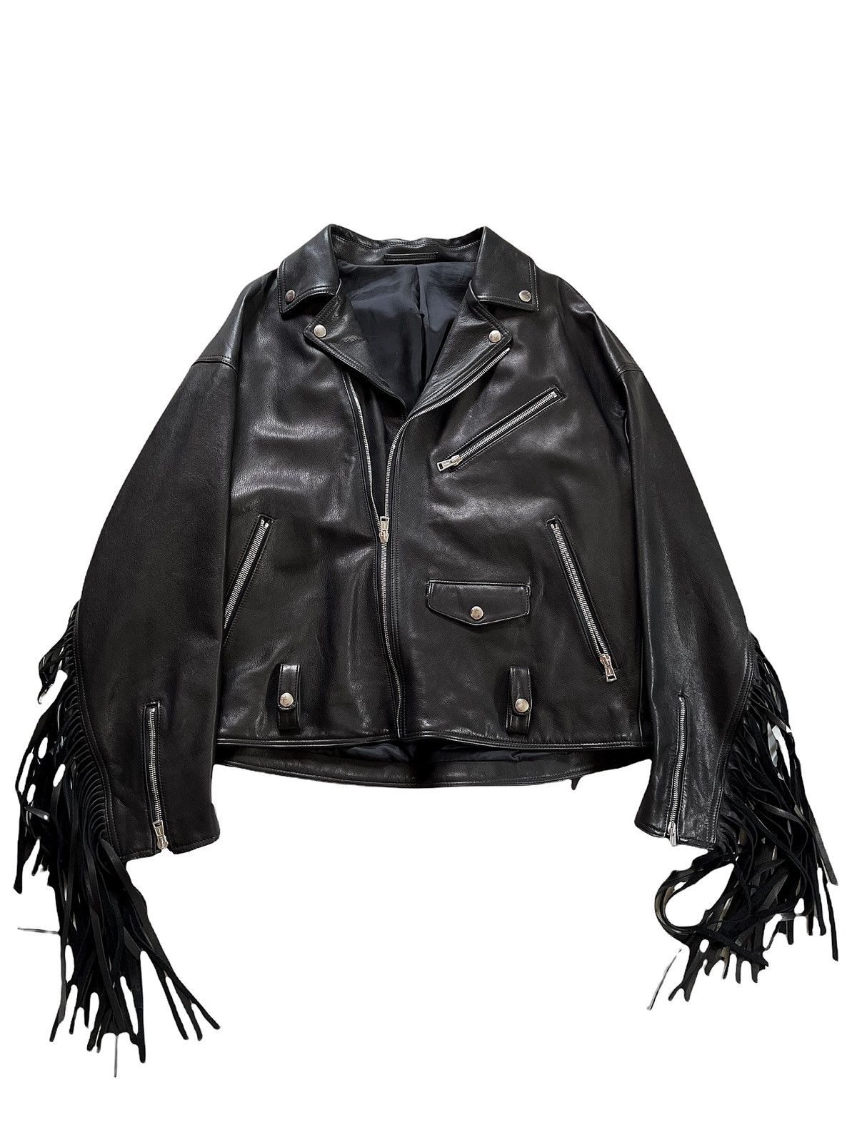 Doublet 1 of 3 Airbrushed Oversized Leather Rider Jacket Size US L / EU 52-54 / 3 - 5 Thumbnail