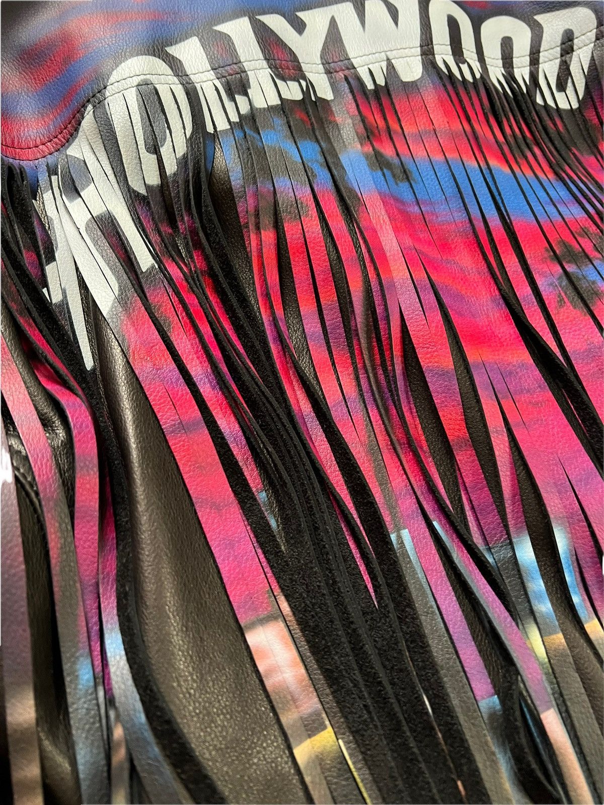 Doublet 1 of 3 Airbrushed Oversized Leather Rider Jacket Size US L / EU 52-54 / 3 - 4 Thumbnail