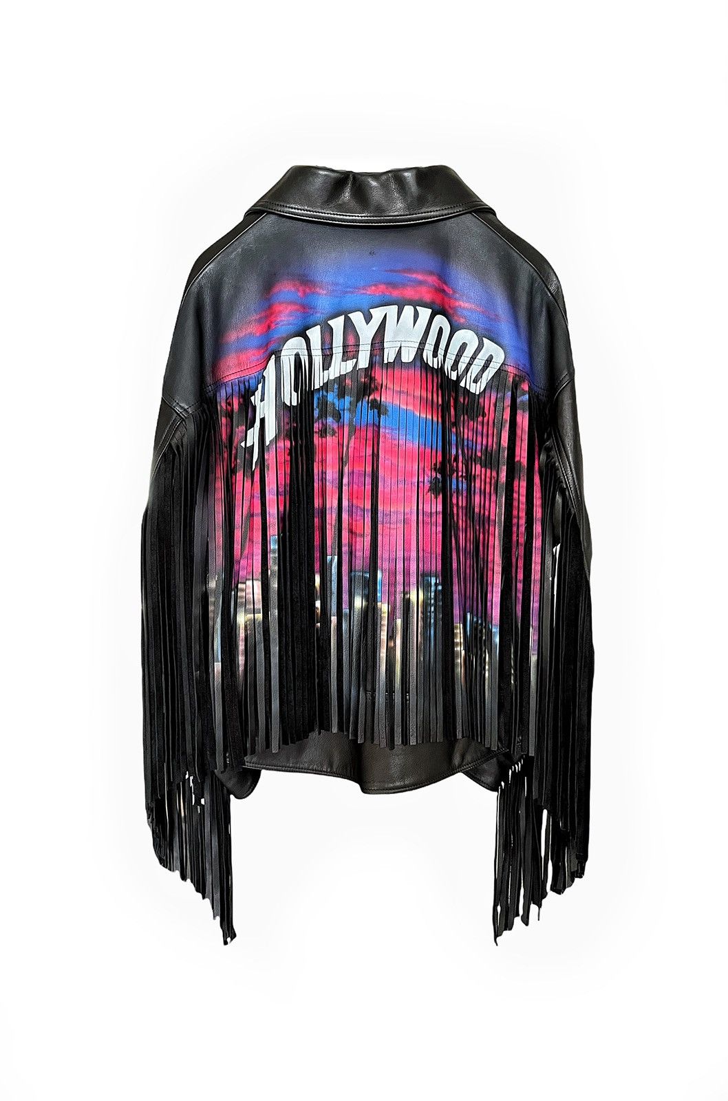 Doublet 1 of 3 Airbrushed Oversized Leather Rider Jacket Size US L / EU 52-54 / 3 - 3 Thumbnail