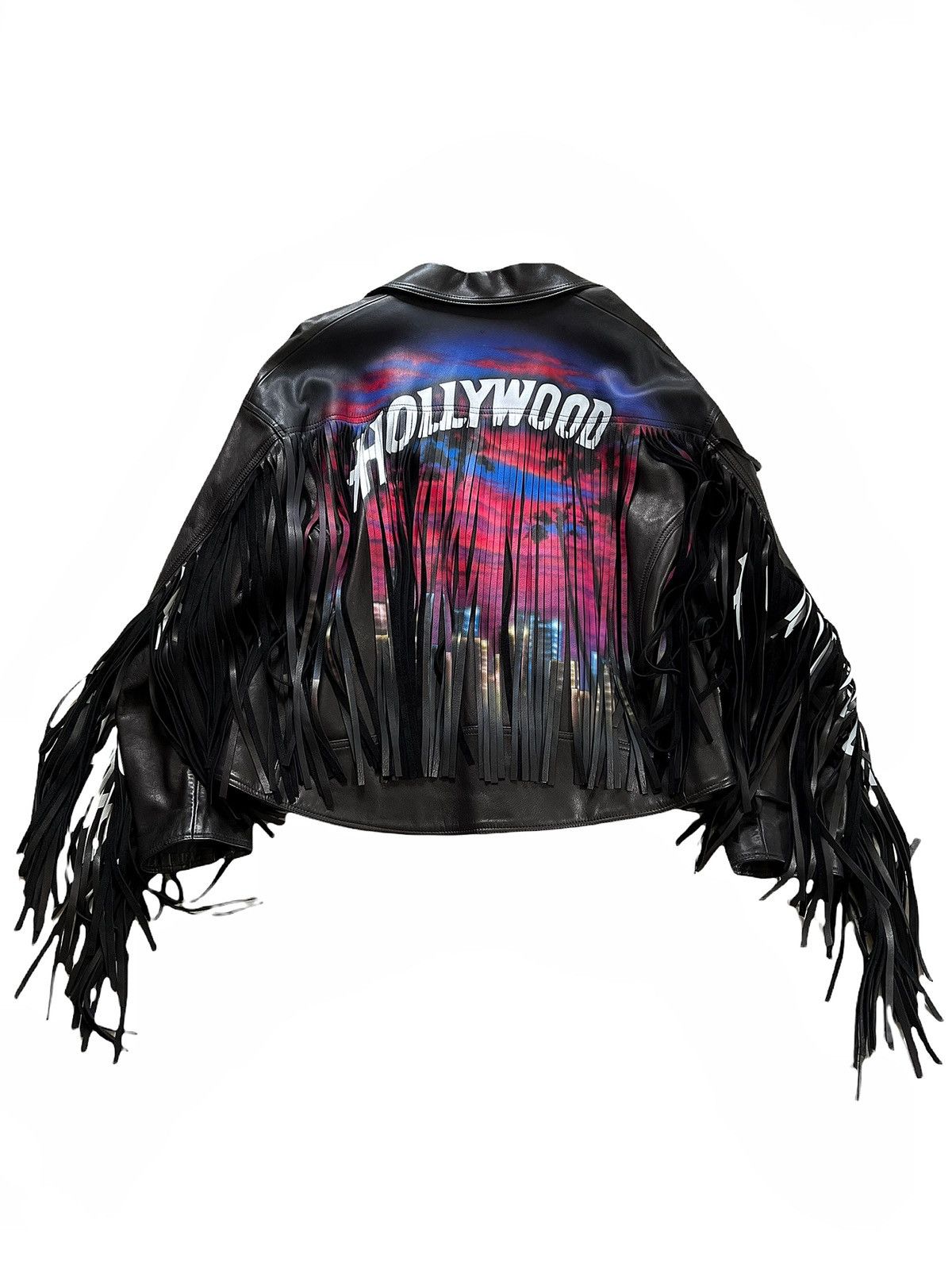 Doublet 1 of 3 Airbrushed Oversized Leather Rider Jacket Size US L / EU 52-54 / 3 - 1 Thumbnail