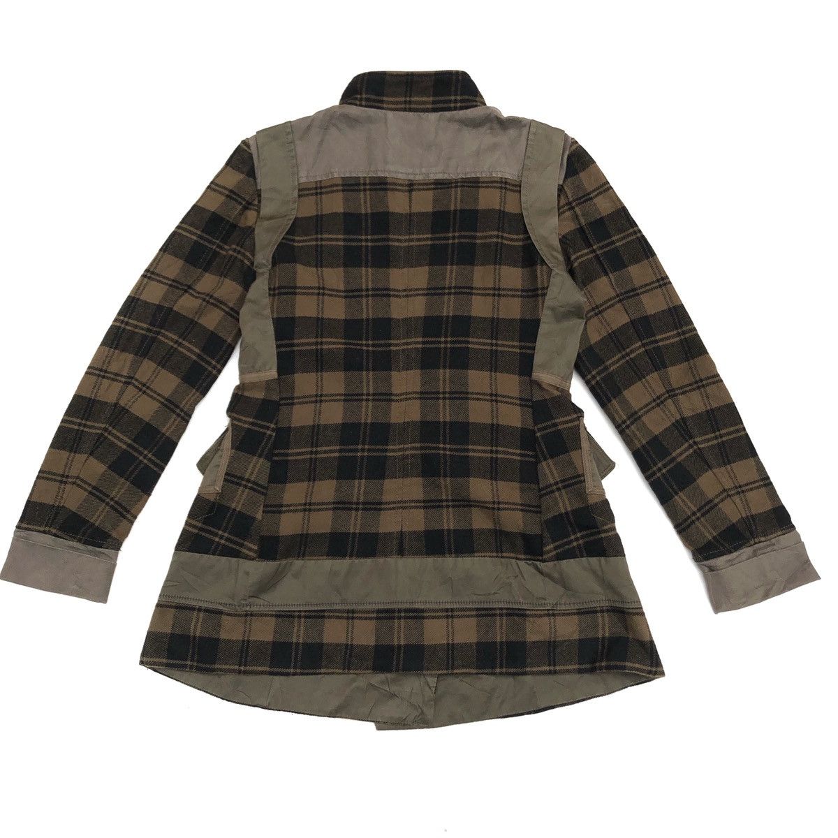 Designer × Marithe + Francois Girbaud ❄️MFG BROWN PLAIDS PATCHWORK JACKET Size S / US 4 / IT 40 - 5 Thumbnail