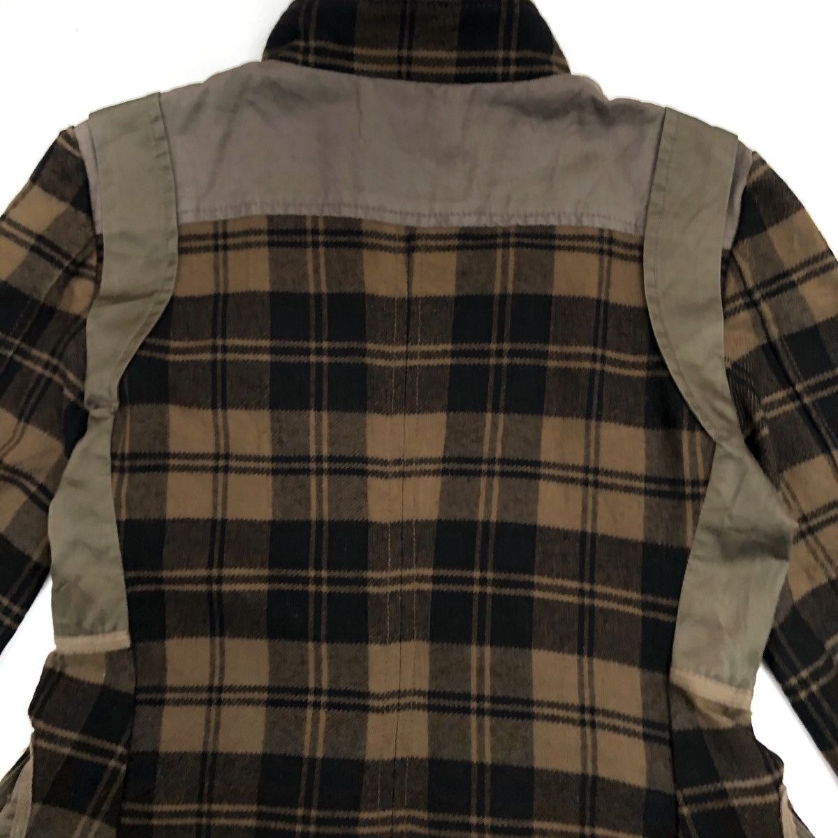 Designer × Marithe + Francois Girbaud ❄️MFG BROWN PLAIDS PATCHWORK JACKET Size S / US 4 / IT 40 - 6 Thumbnail