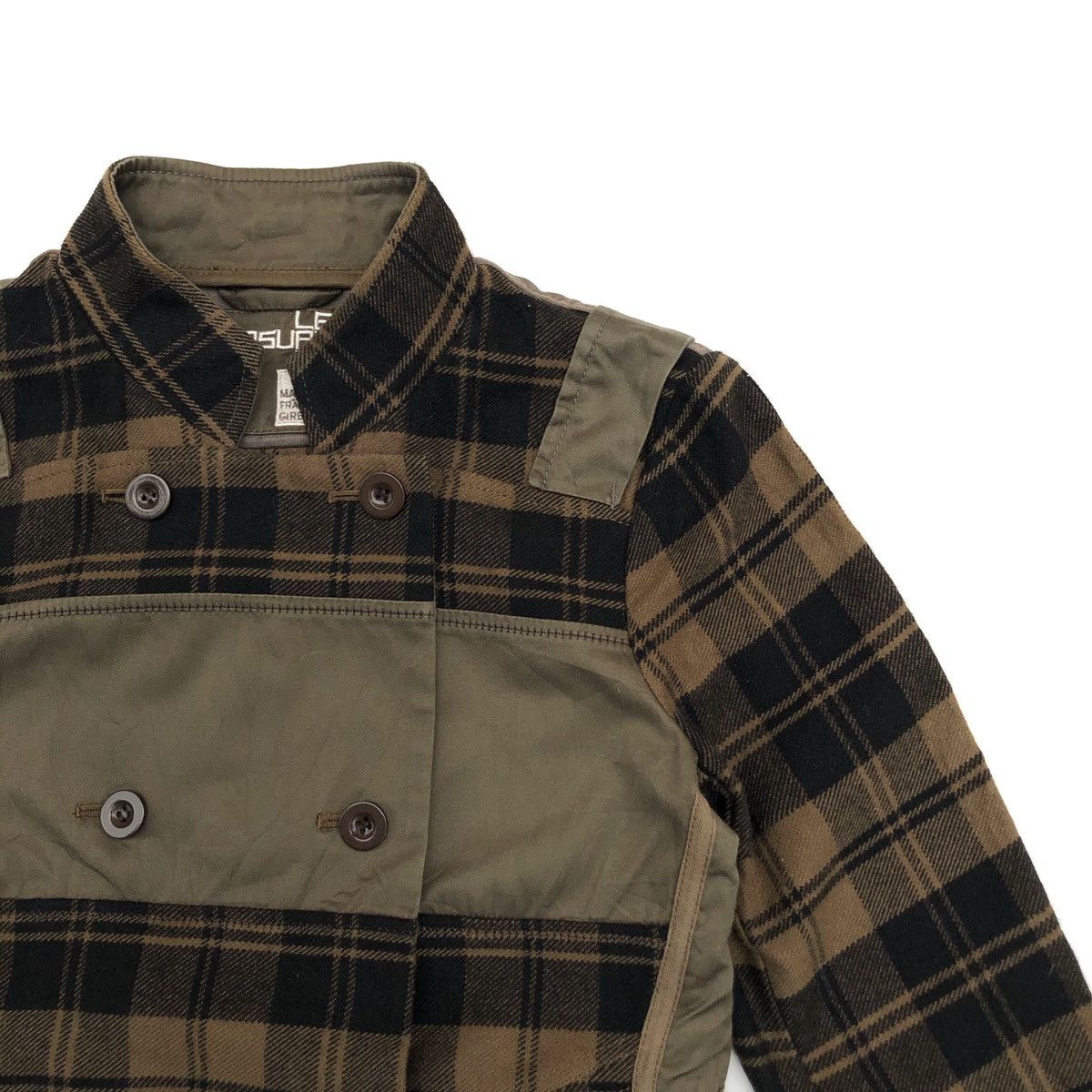 Designer × Marithe + Francois Girbaud ❄️MFG BROWN PLAIDS PATCHWORK JACKET Size S / US 4 / IT 40 - 3 Thumbnail