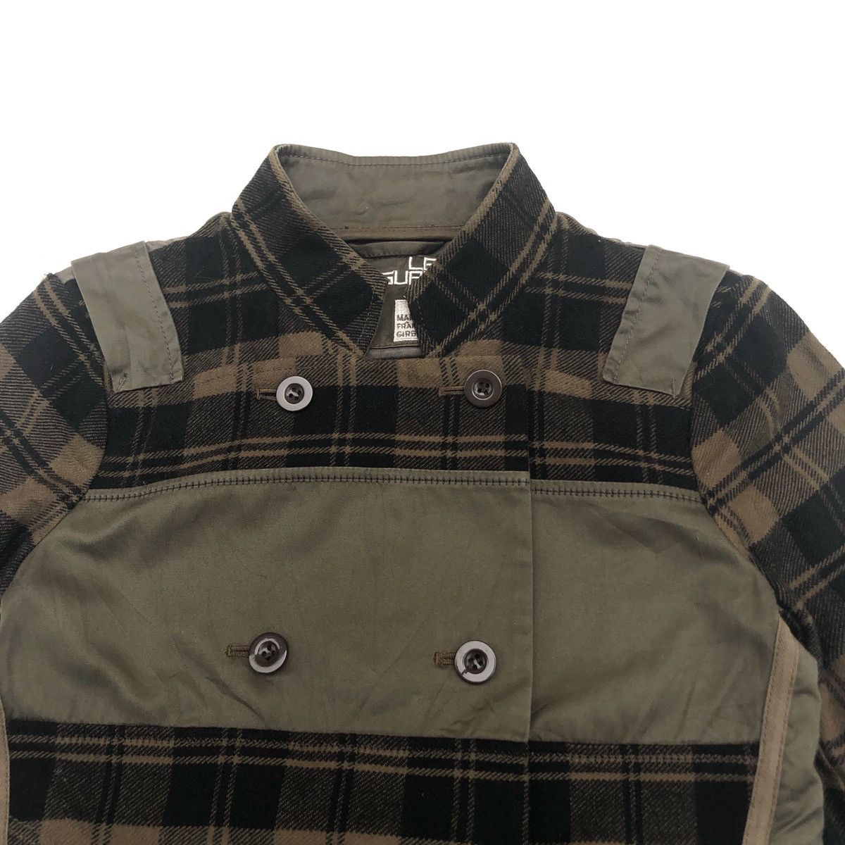 Designer × Marithe + Francois Girbaud ❄️MFG BROWN PLAIDS PATCHWORK JACKET Size S / US 4 / IT 40 - 2 Thumbnail