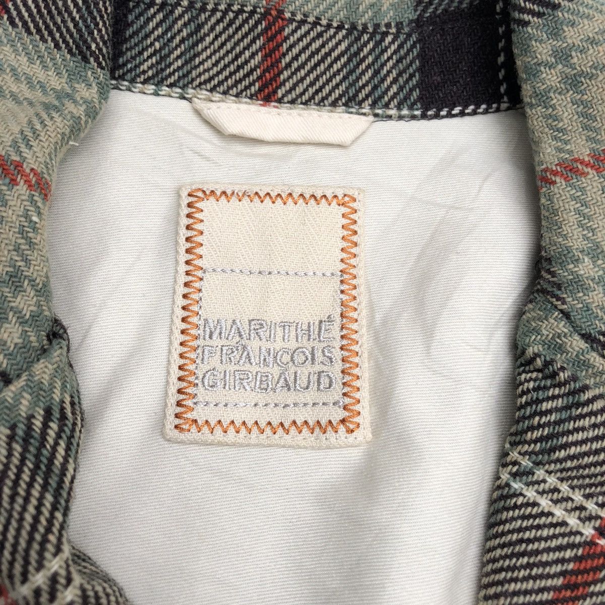 Marithe + Francois Girbaud 🌟MARITHE FRANCOIS GIRBOUD Green Tartan Plaid Blazer Size 40S - 12 Thumbnail