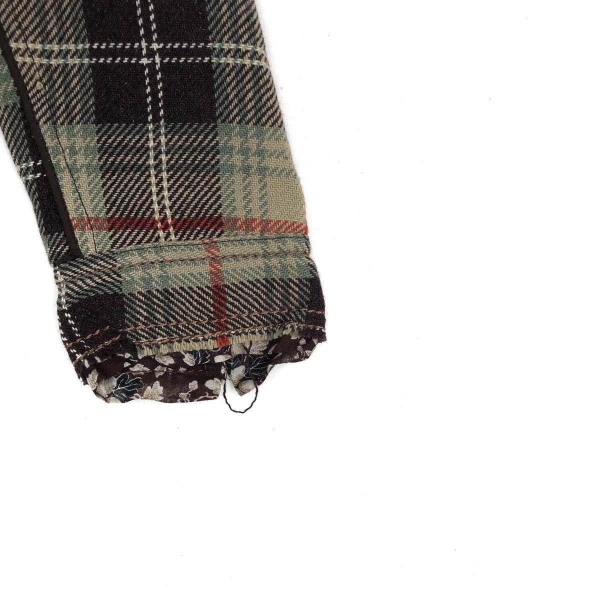 Marithe + Francois Girbaud 🌟MARITHE FRANCOIS GIRBOUD Green Tartan Plaid Blazer Size 40S - 7 Thumbnail