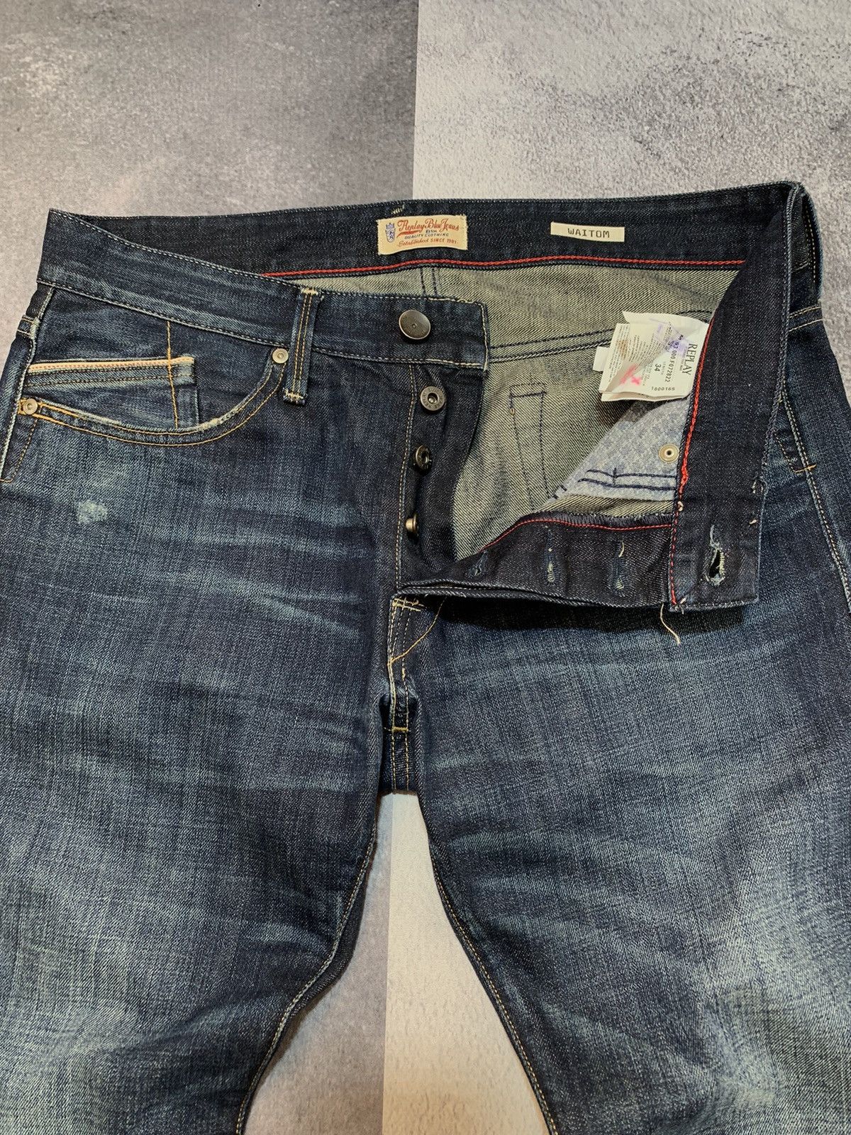 Replay × Vintage Vintage Y2K Replay jeans streetwear faded style size 32x34 Size US 32 / EU 48 - 6 Thumbnail