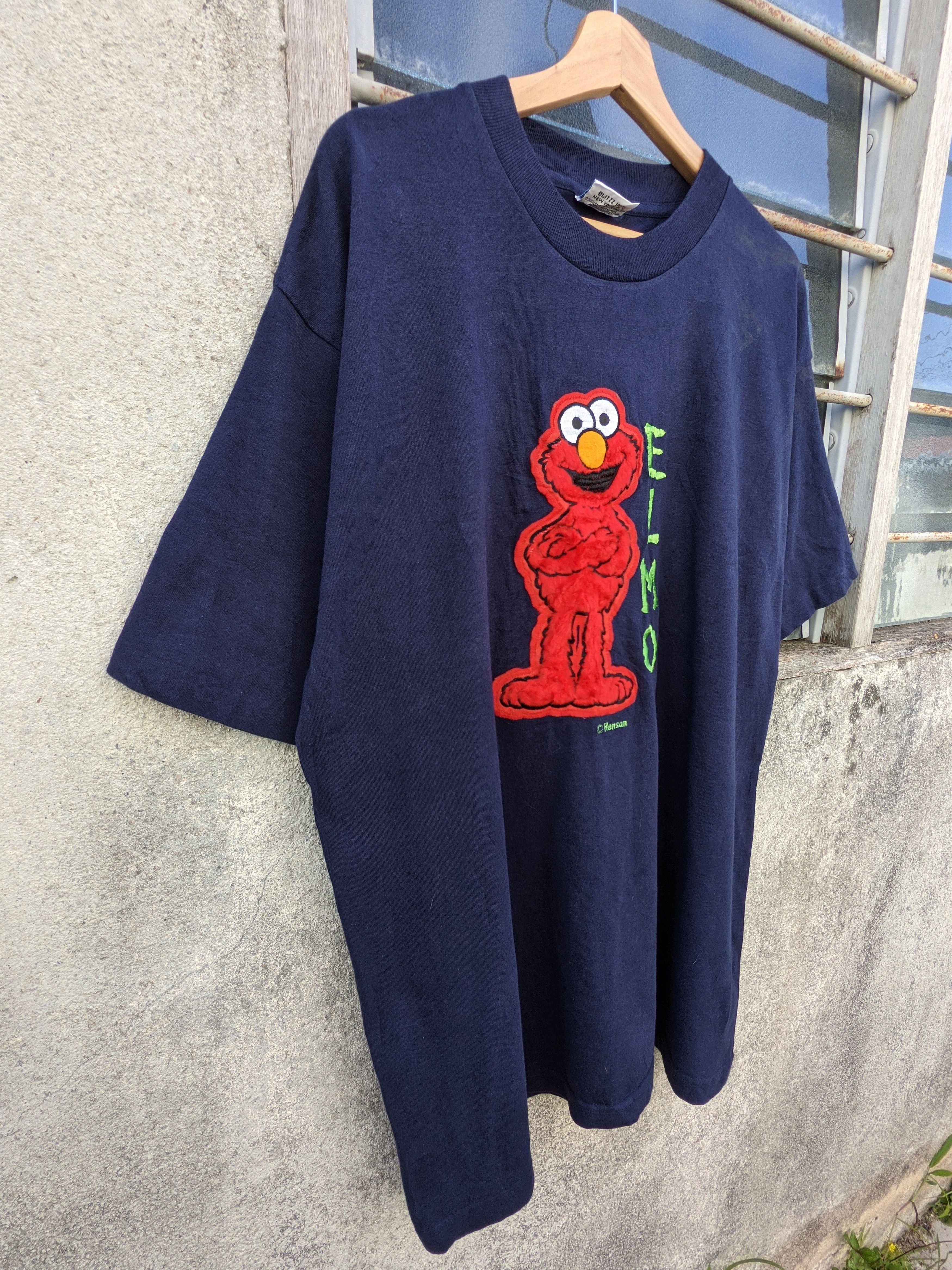 Cartoon Network × Vintage ⚡️Steals⚡️ Vintage 90's Elmo Sesame Street Tees Size US L / EU 52-54 / 3 - 4 Thumbnail