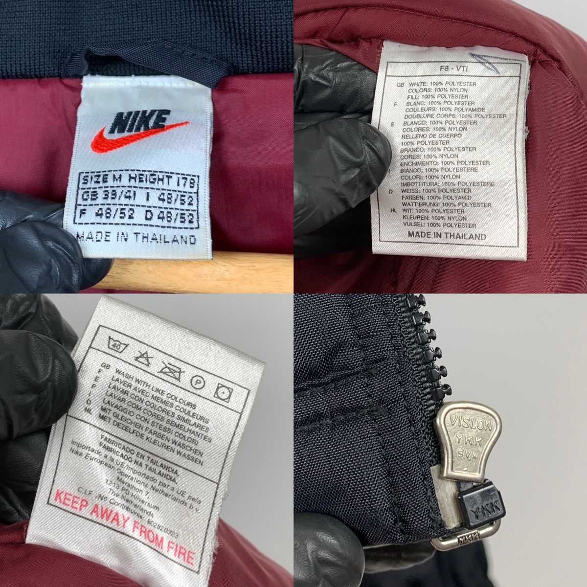 Nike 90s Vintage Nike Big Logo Embroidered Coat Jacket Size US M / EU 48-50 / 2 - 24 Thumbnail