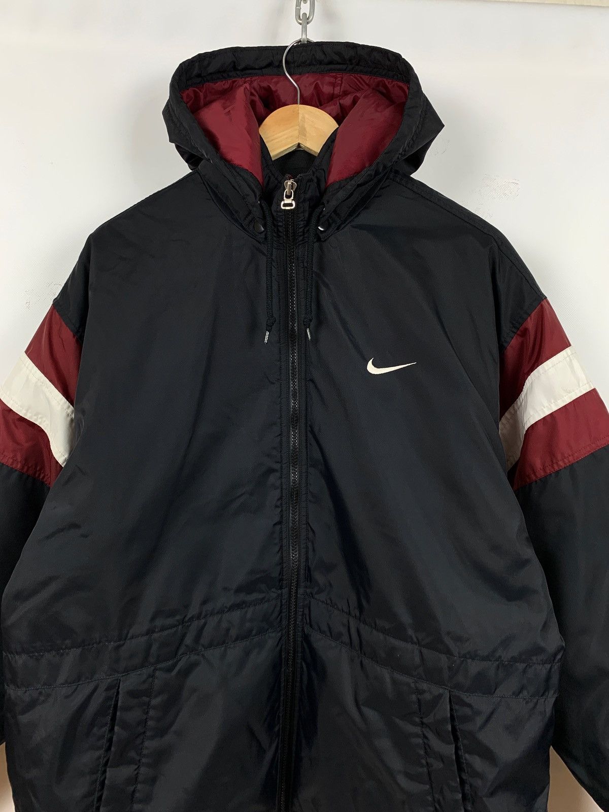 Nike 90s Vintage Nike Big Logo Embroidered Coat Jacket Size US M / EU 48-50 / 2 - 12 Thumbnail