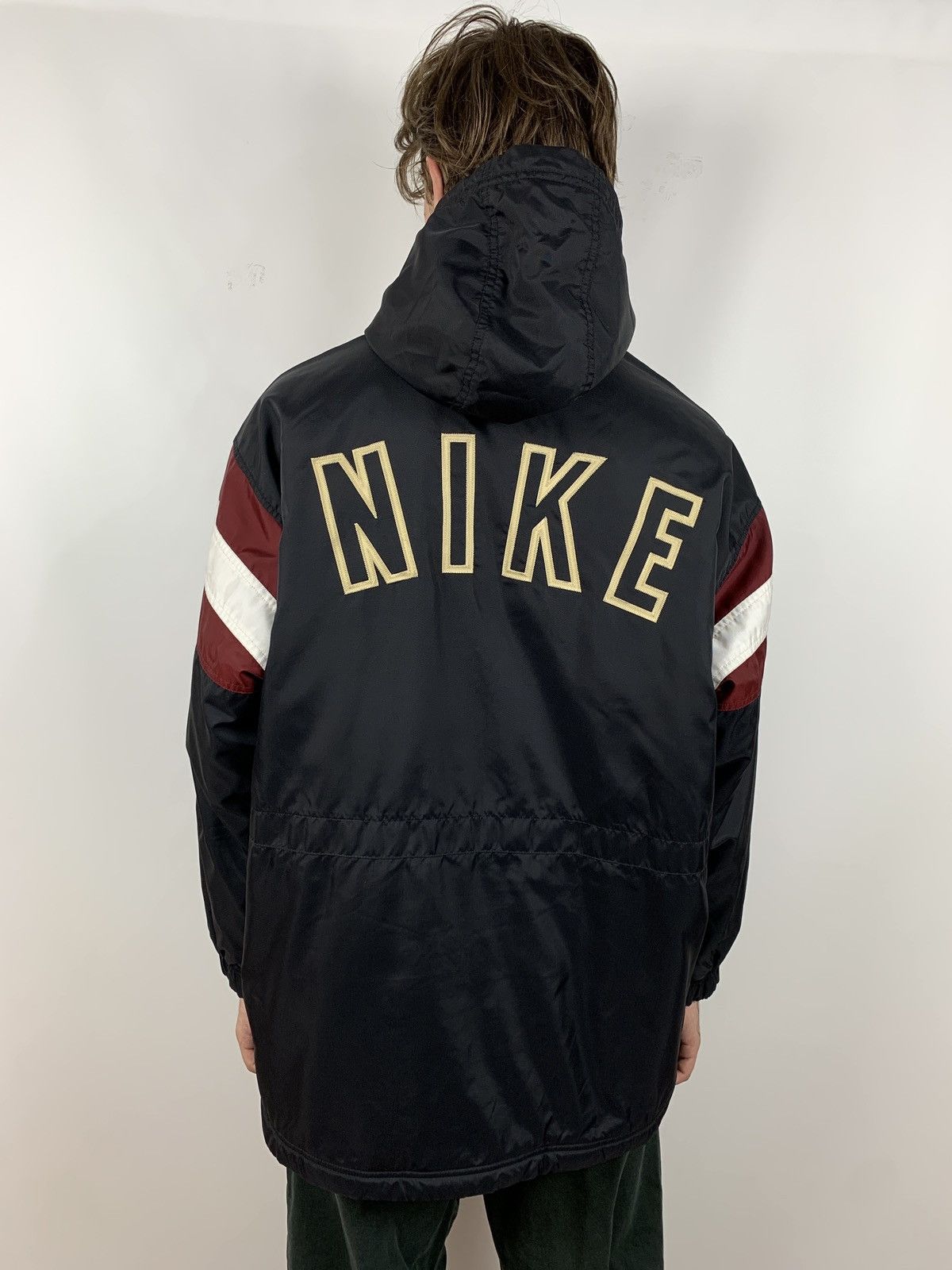 Nike 90s Vintage Nike Big Logo Embroidered Coat Jacket Size US M / EU 48-50 / 2 - 3 Thumbnail
