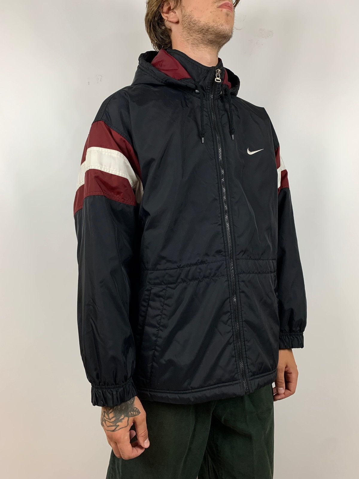 Nike 90s Vintage Nike Big Logo Embroidered Coat Jacket Size US M / EU 48-50 / 2 - 6 Thumbnail