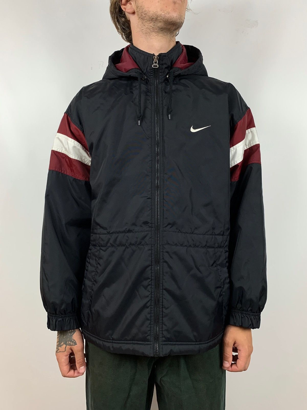 Nike 90s Vintage Nike Big Logo Embroidered Coat Jacket Size US M / EU 48-50 / 2 - 4 Thumbnail