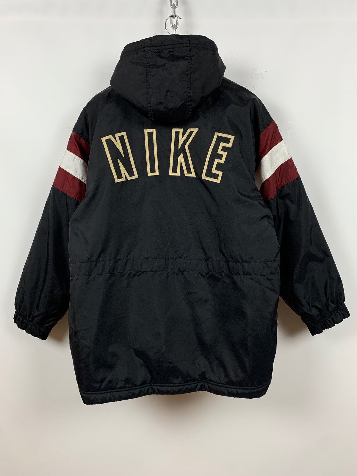 Nike 90s Vintage Nike Big Logo Embroidered Coat Jacket Size US M / EU 48-50 / 2 - 1 Thumbnail