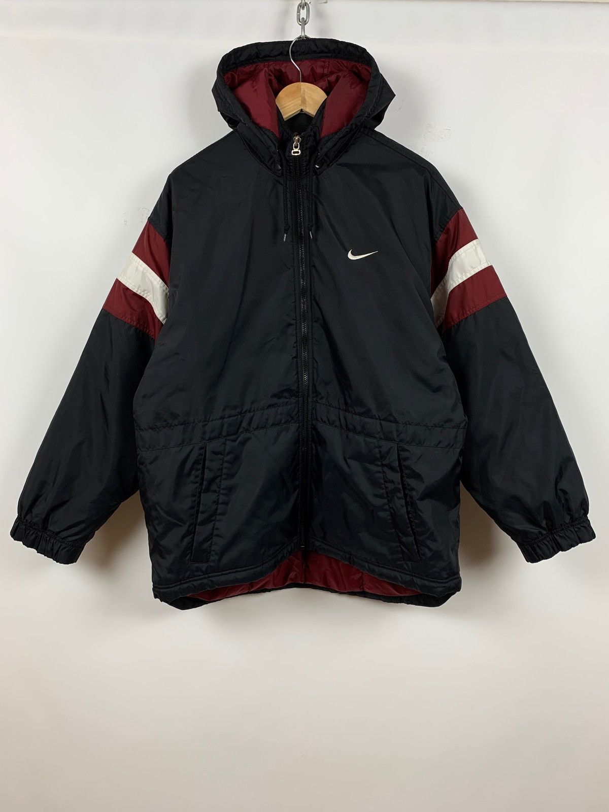 Nike 90s Vintage Nike Big Logo Embroidered Coat Jacket Size US M / EU 48-50 / 2 - 2 Thumbnail