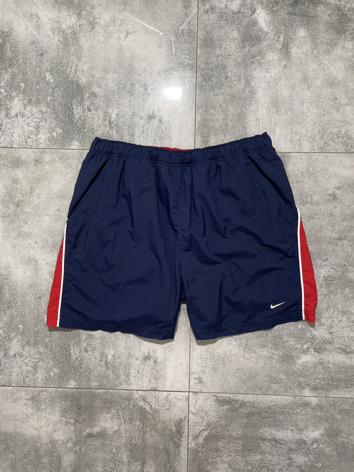 Nike × Vintage Vintage Nike Nylon Shorts Mini Swoosh Size US 38 / EU 54 - 1 Thumbnail