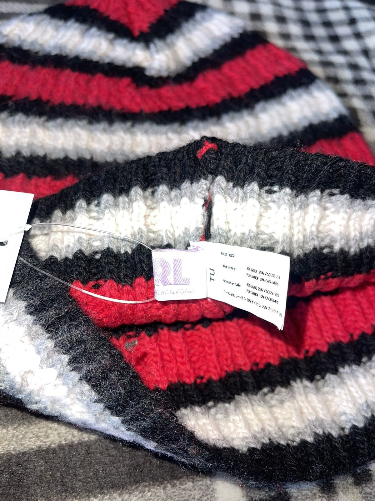 ERL LAST DROP EVER EVER ERL Striped Beanie Size ONE SIZE - 4 Thumbnail