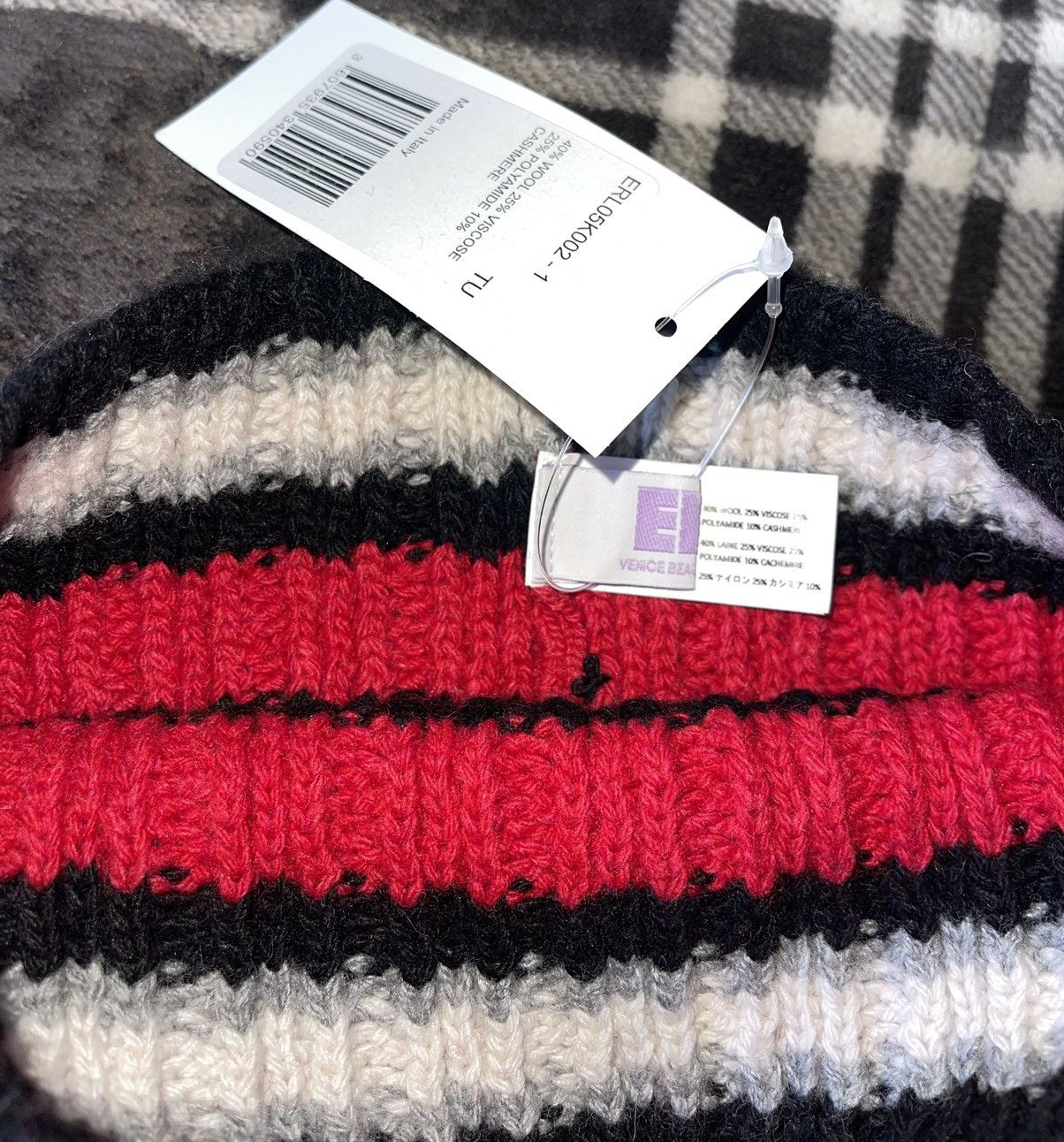 ERL LAST DROP EVER EVER ERL Striped Beanie Size ONE SIZE - 3 Thumbnail