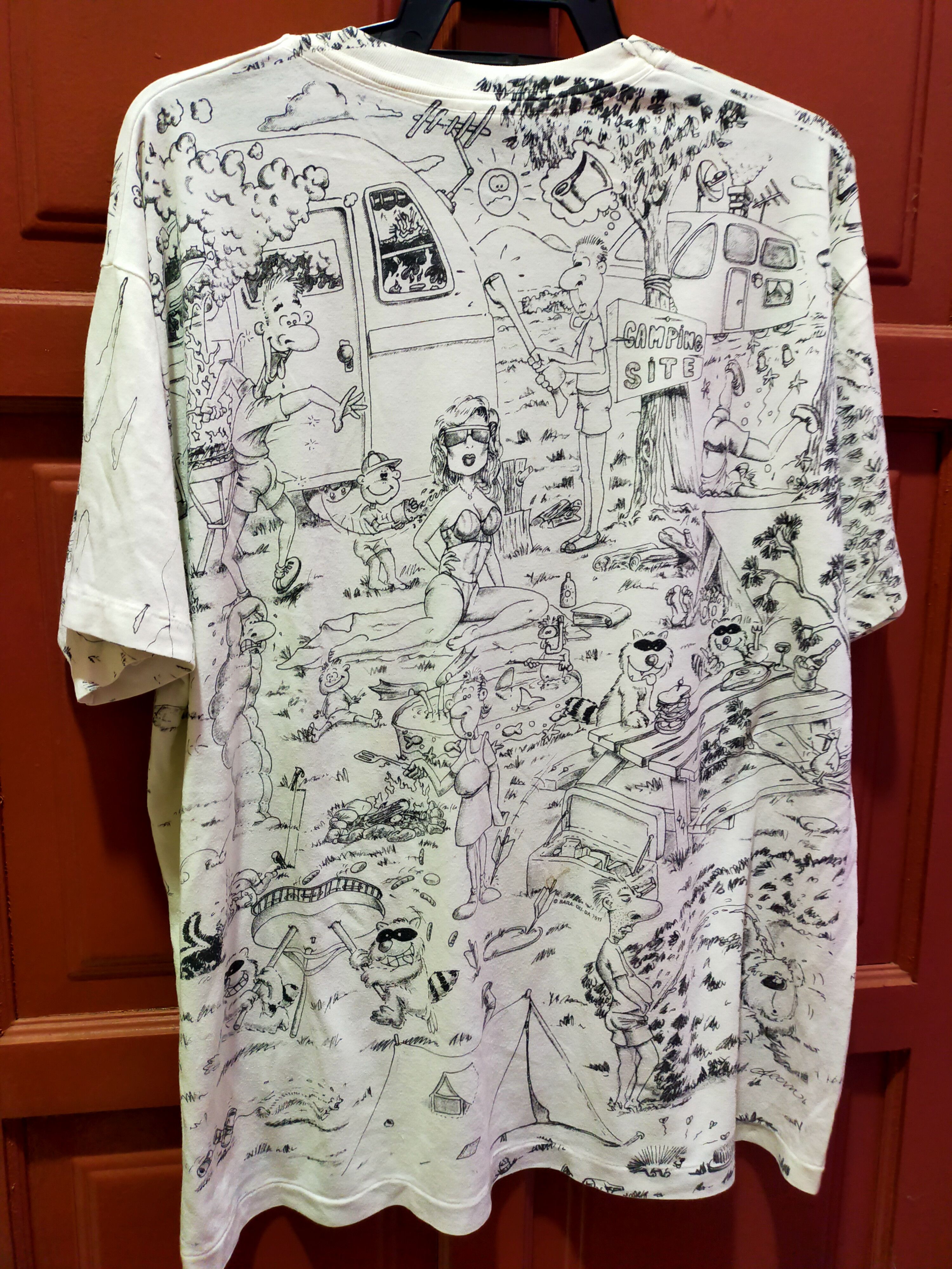 Other 🔥Rare🔥Vintage sexy camping site Thrashed tee Size US XL / EU 56 / 4 - 2 Thumbnail