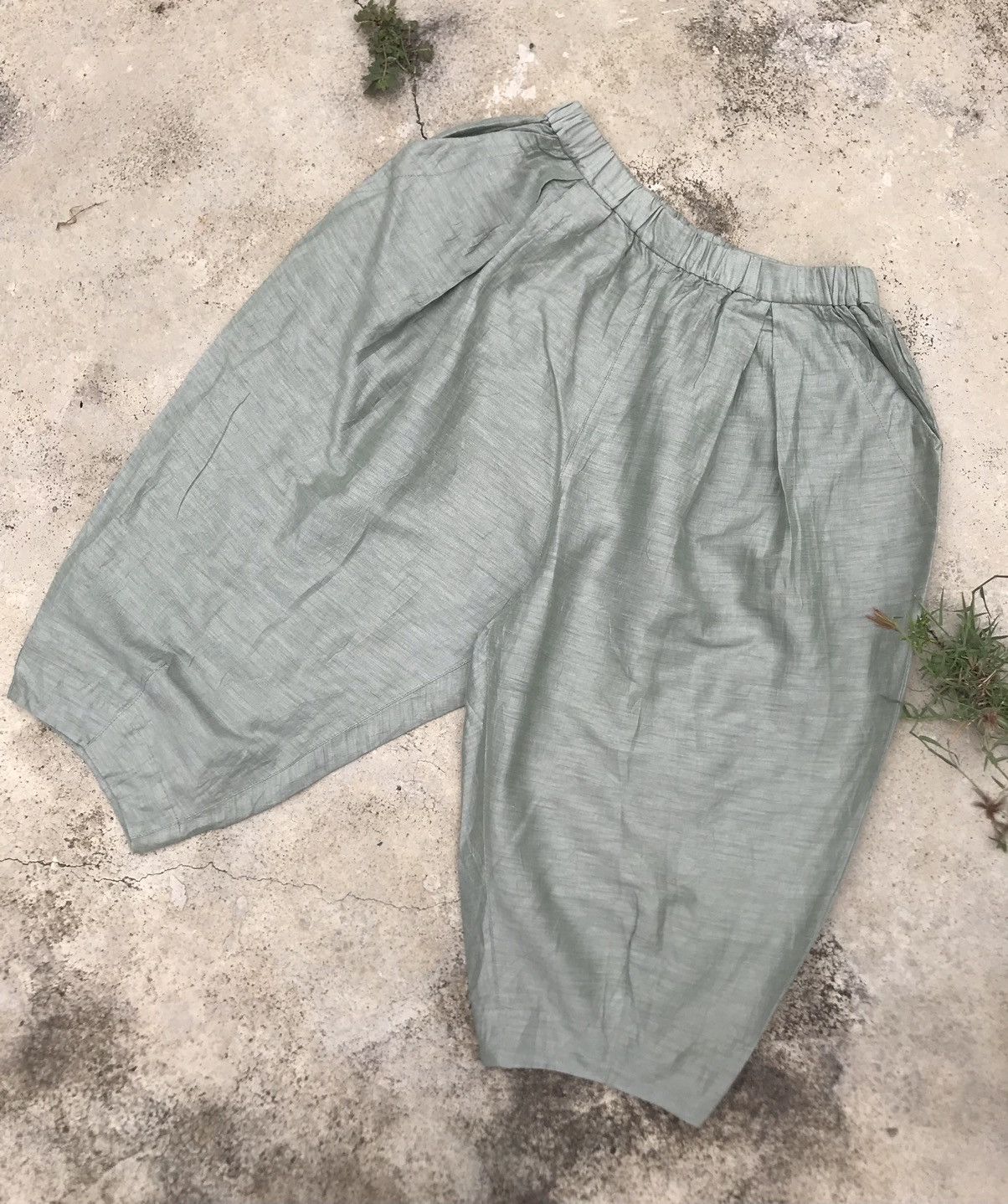 image of Designer Kei Hayama Plus Plum Style Pant in Green, Men's (Size 32)