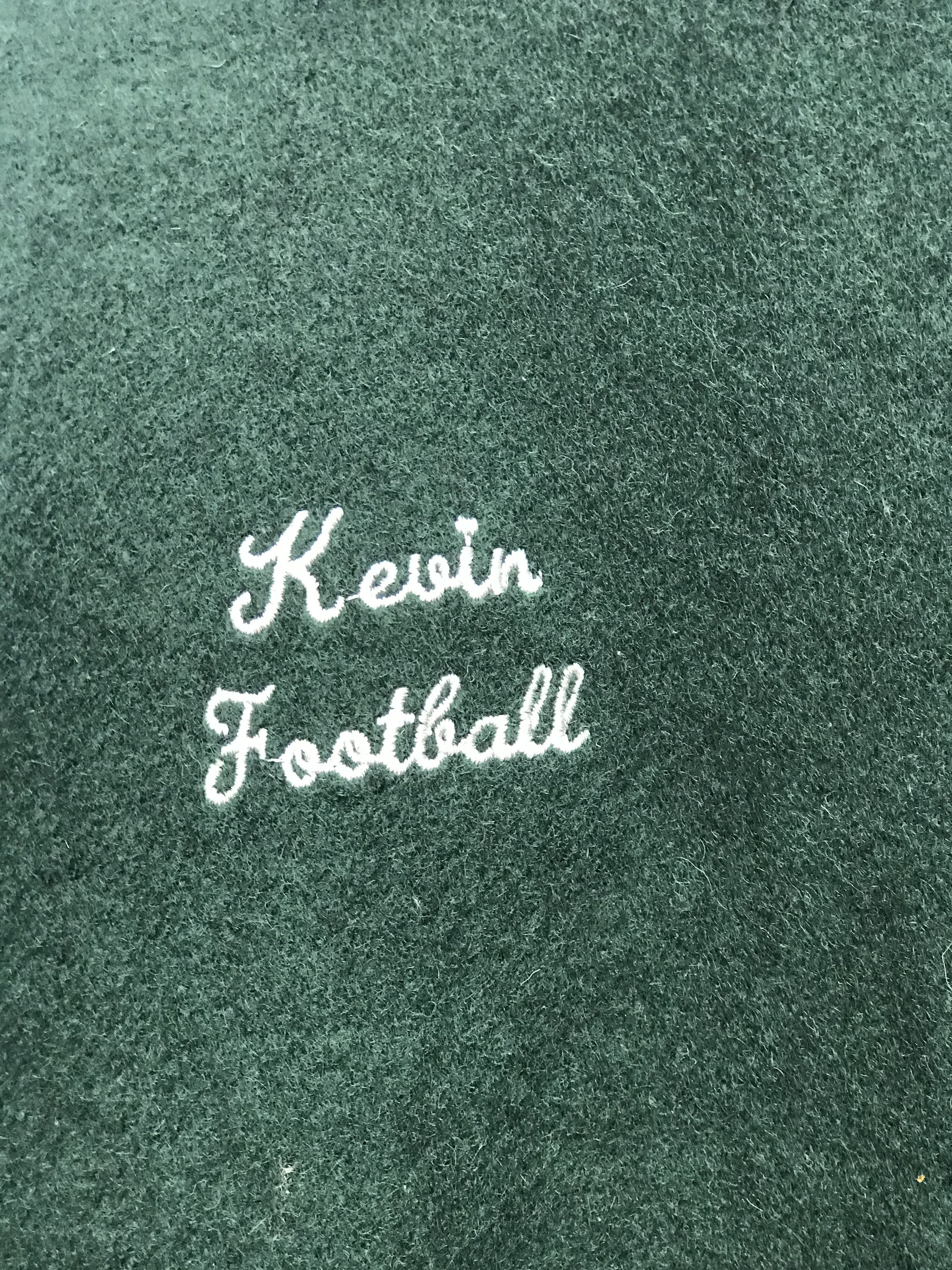 Other VINTAGE KEVIN FOOTBALL VARSITY TEDDY JACKET Size US XL / EU 56 / 4 - 3 Thumbnail