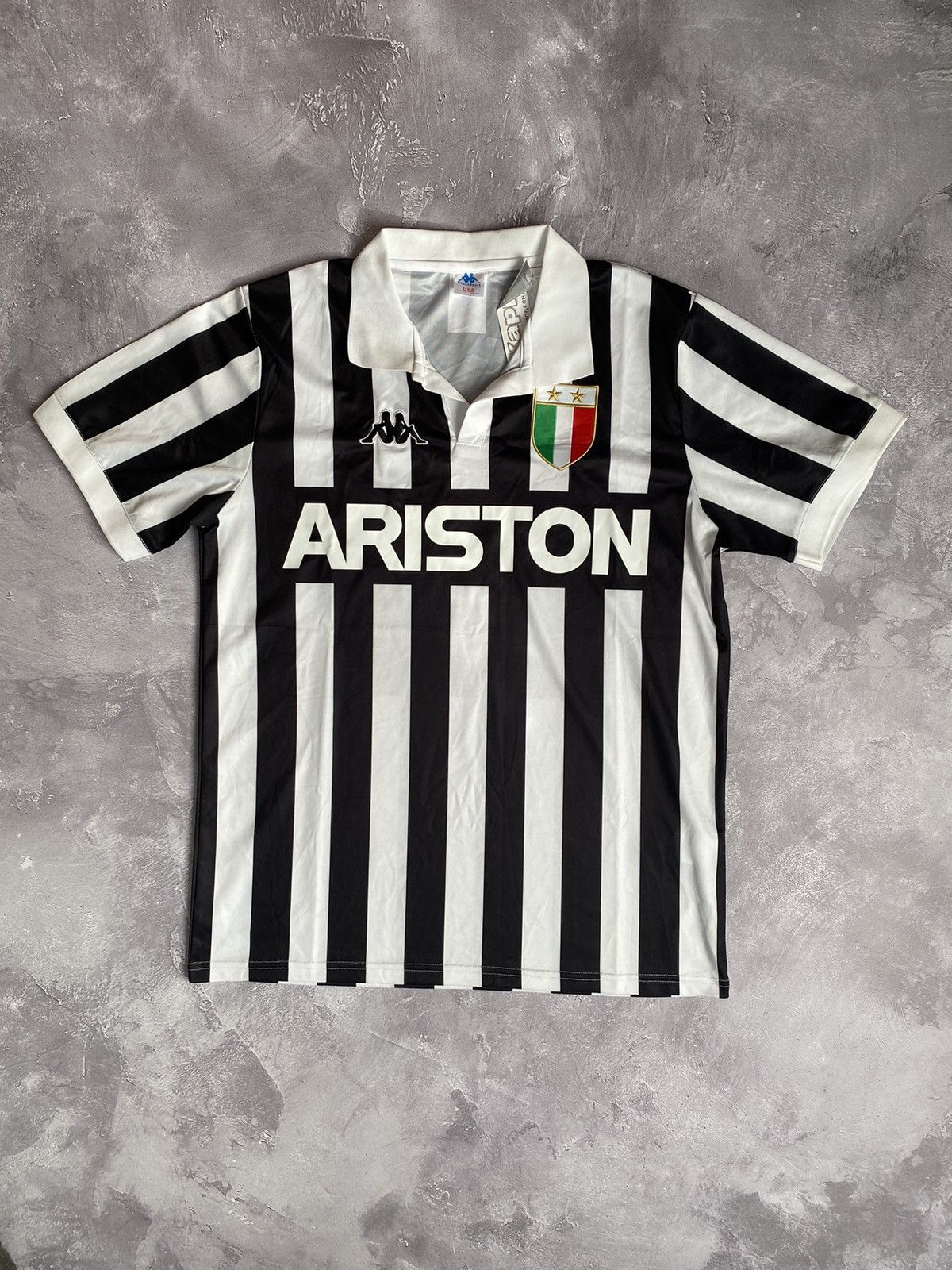 Kappa Vintage Kappa Juventus Ariston Black/White Jersey | Grailed
