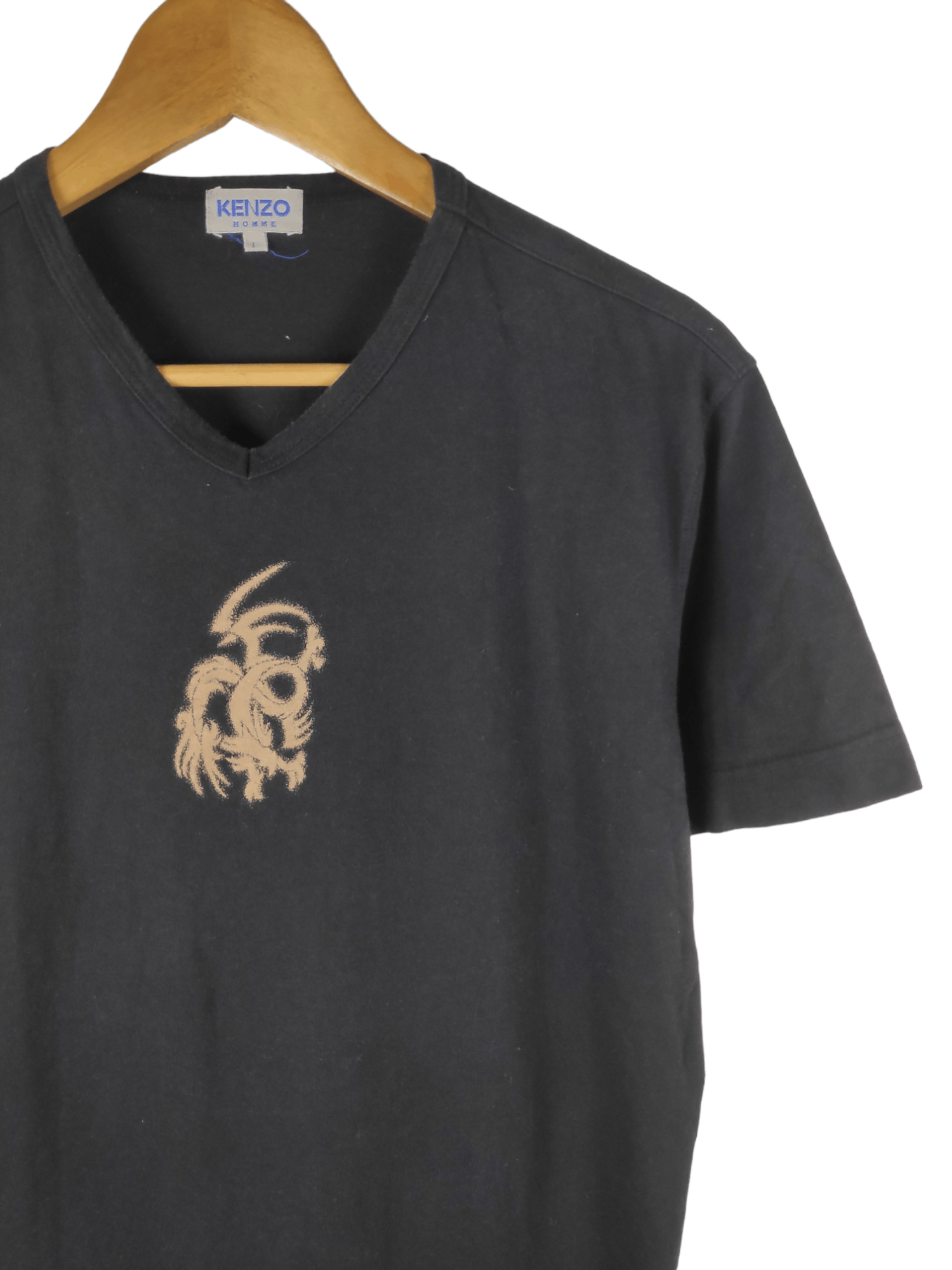 Japanese Brand 🔥Best Offer🔥 Vintage Kenzo Homme Dragon Logo Shirt Size US S / EU 44-46 / 1 - 2 Thumbnail