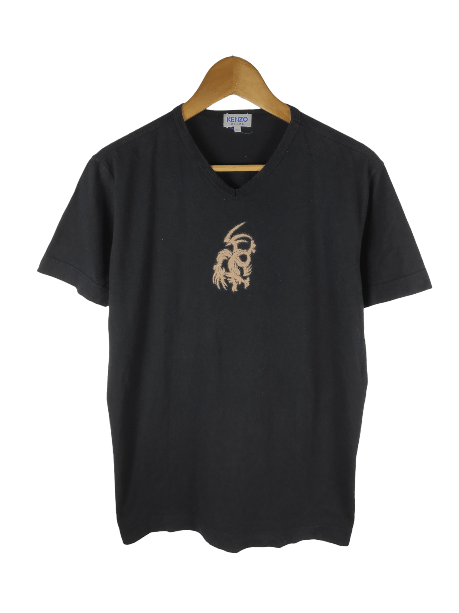 Image of Best Offer Vintage Kenzo Homme Dragon Logo Shirt, Men's (Size Small)