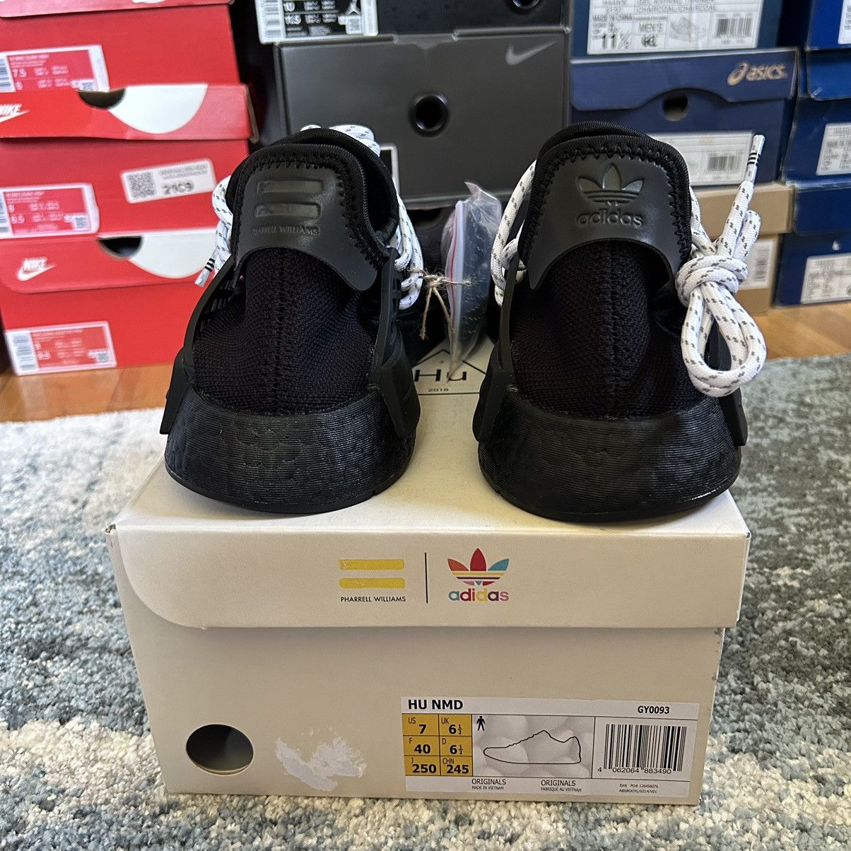 Adidas × Pharrell GY0093 HUMAN RACE BOOST NMD PHARRELL WiLLiAMS CORE BLACK Size US 8.5 / IT 38.5 - 3 Thumbnail