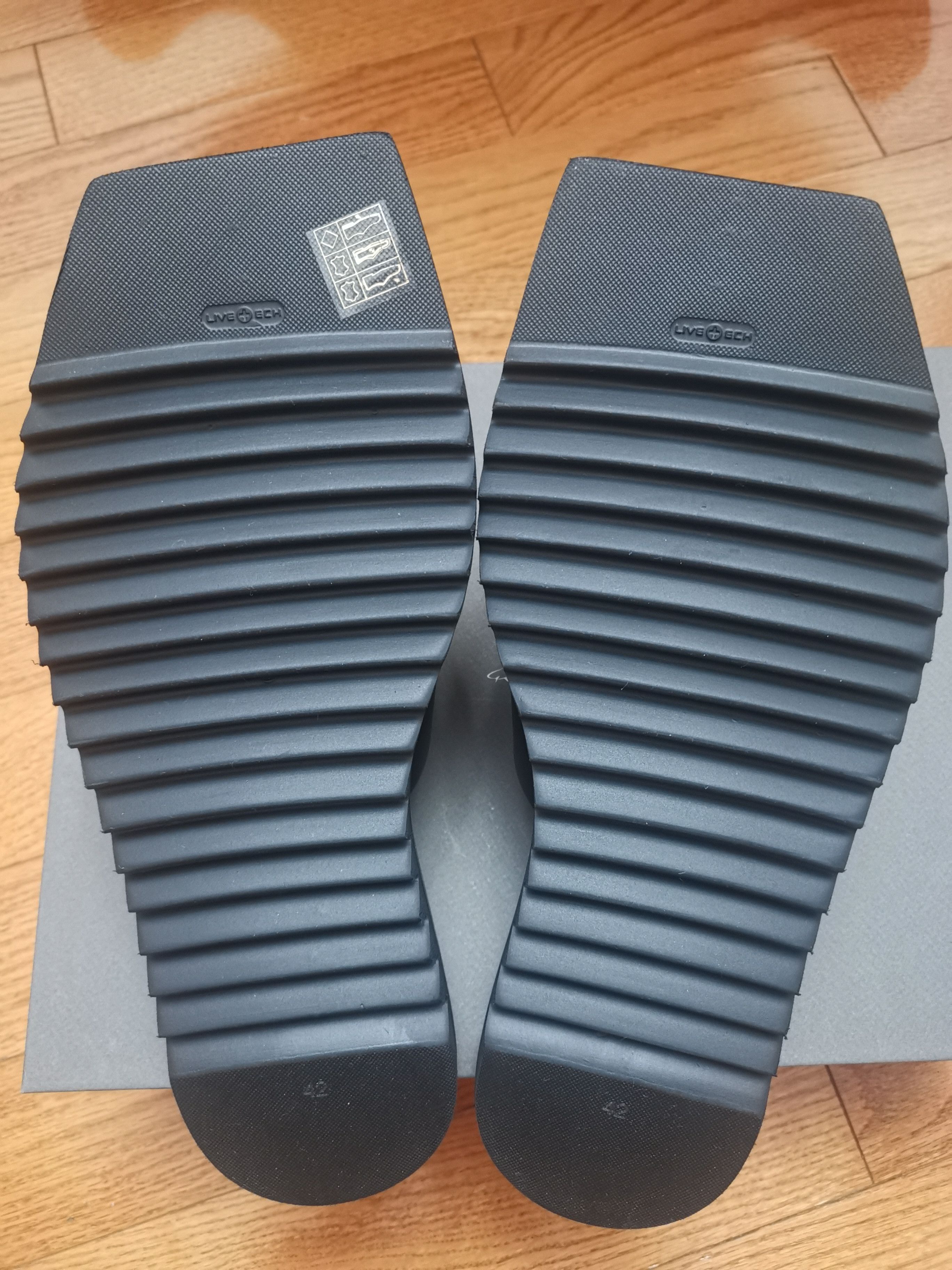 Rick Owens RICK OWENS SS21 PHLEGETHON BEVEL SANDAL IN COW LEATHER Size US 9 / EU 42 - 3 Thumbnail