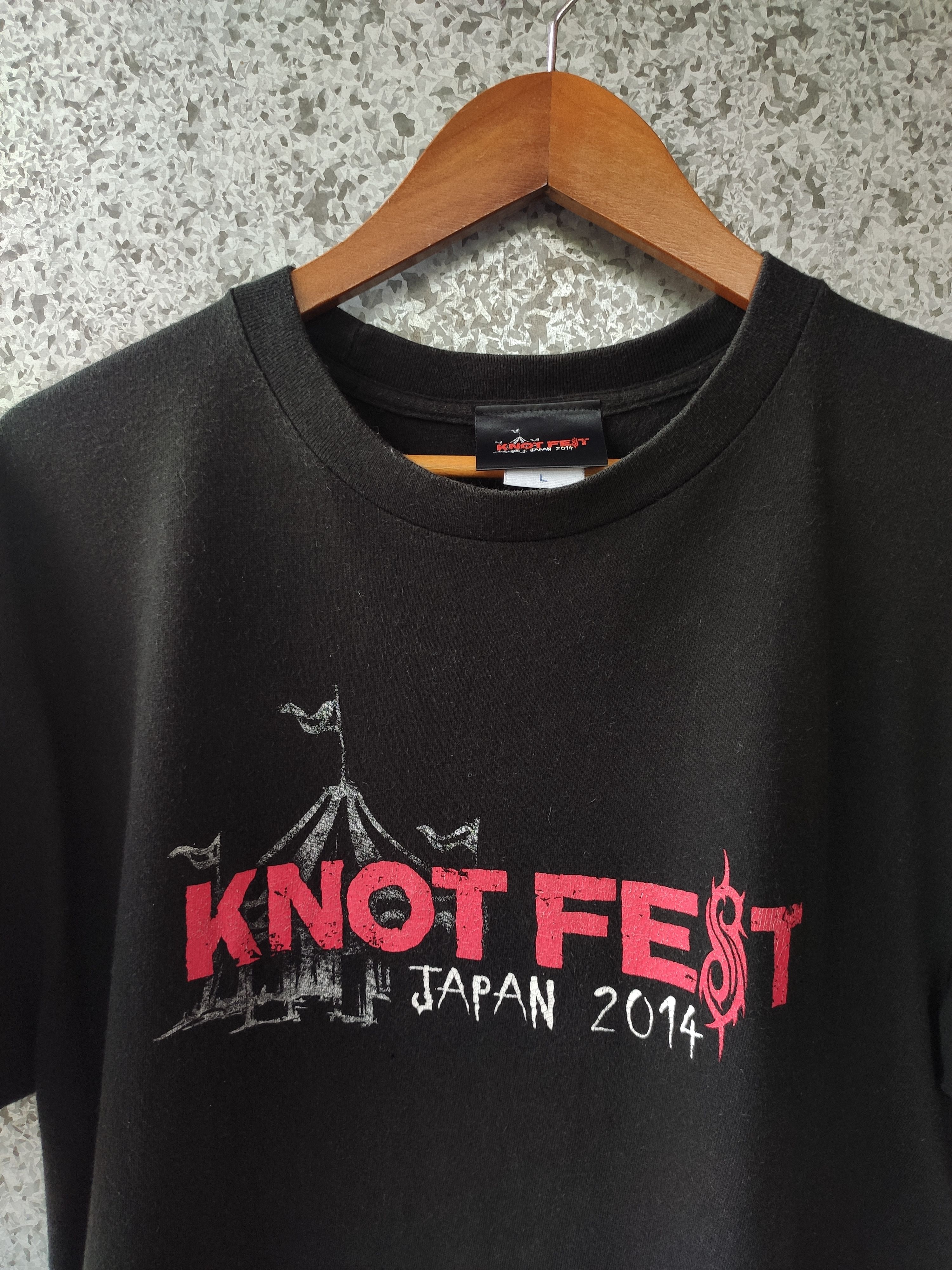 Band Tees 🔥 Rare💥 Knot Fest Japan 2014 t shirt Korn Slipknot Size US L / EU 52-54 / 3 - 4 Thumbnail