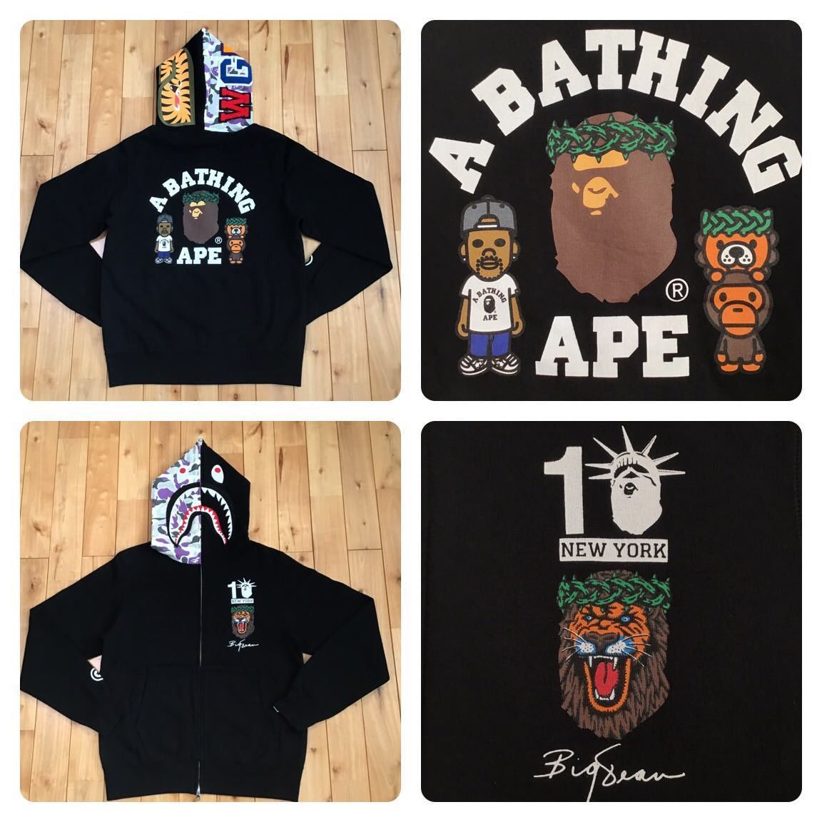 Bape × Big Sean Big Sean NYC Shark full zip Hoodie BAPE camo Size US L / EU 52-54 / 3 - 1 Thumbnail
