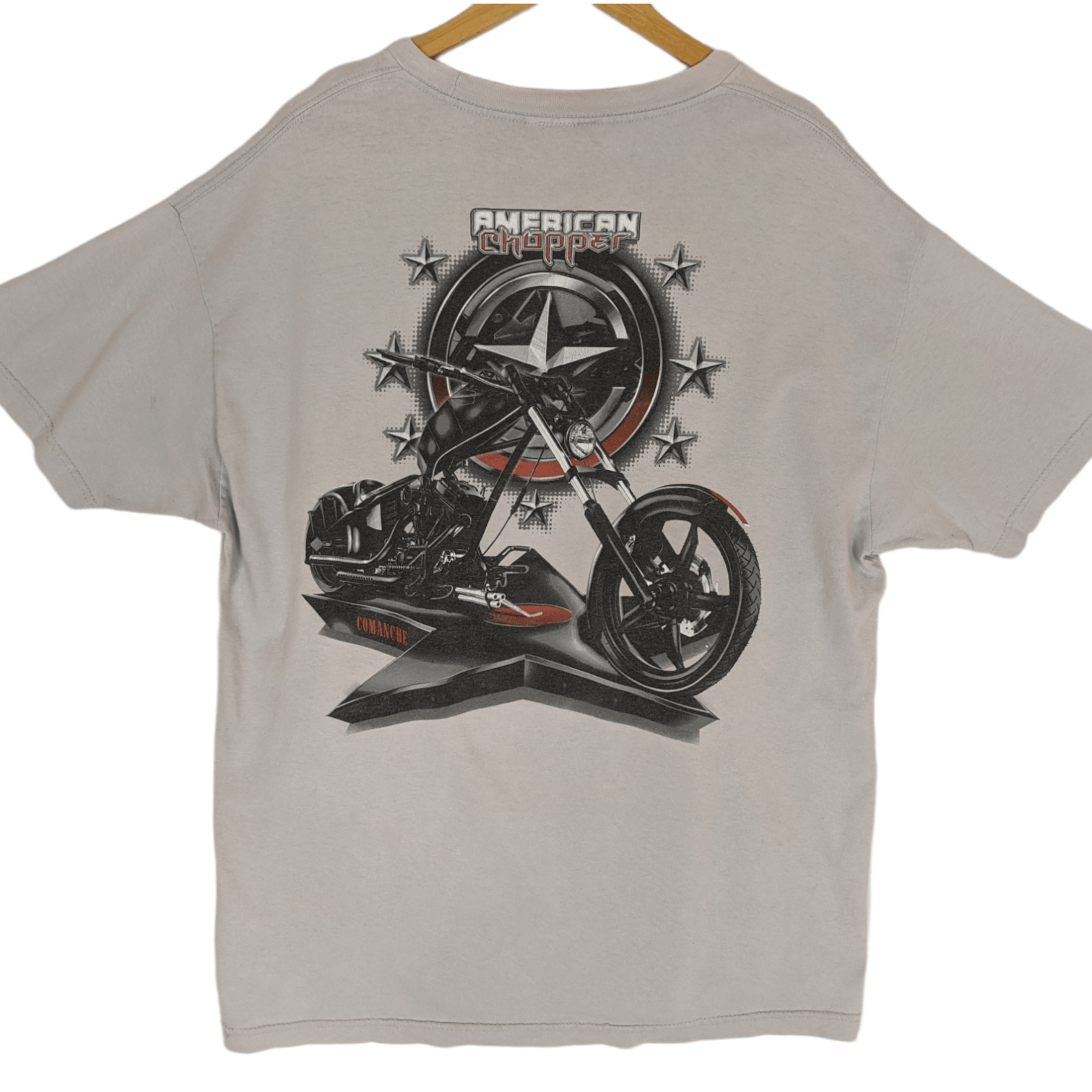 American Apparel Vintage 2004 AMERICAN CHOPPER Motorcycle Gang T-Shirt Size US XL / EU 56 / 4 - 5 Thumbnail