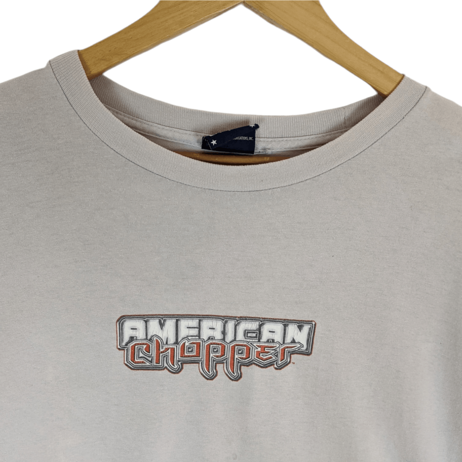 American Apparel Vintage 2004 AMERICAN CHOPPER Motorcycle Gang T-Shirt Size US XL / EU 56 / 4 - 4 Thumbnail
