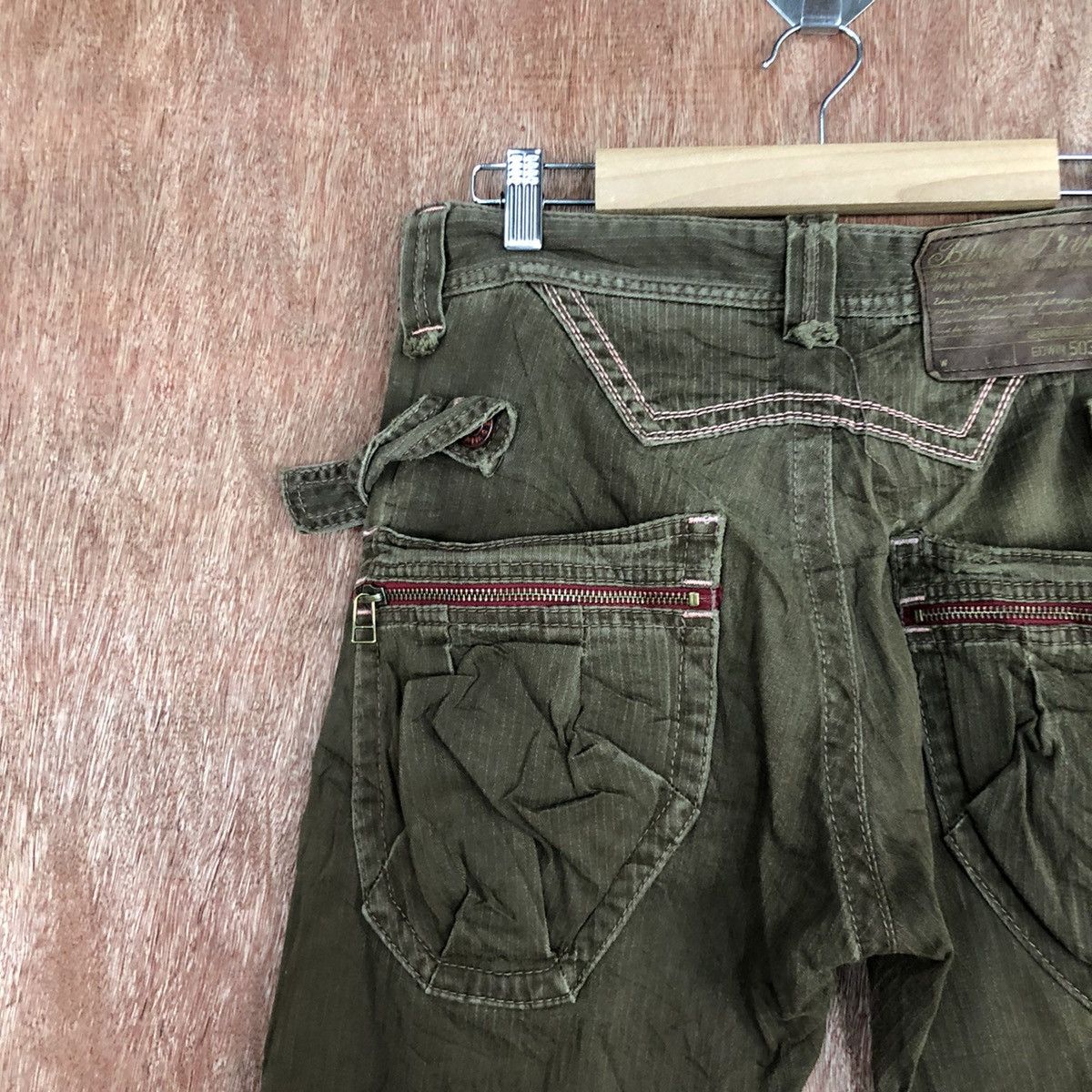 Edwin Retro Vintage Edwin Blue Trip Cargo Pant Multiple Pockets Size US 28 / EU 44 - 15 Thumbnail