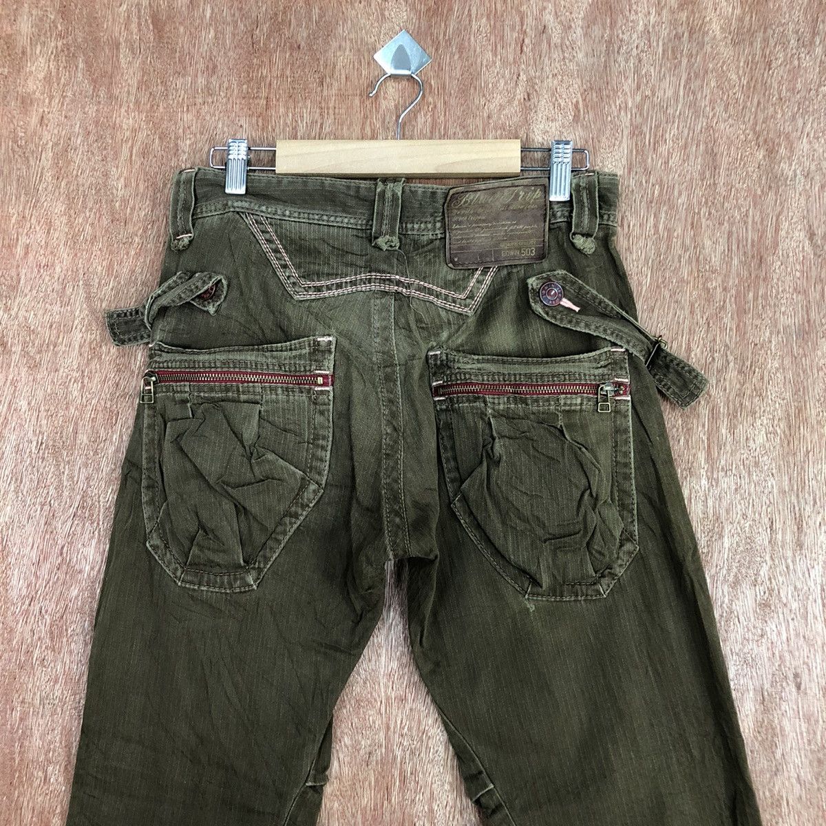 Edwin Retro Vintage Edwin Blue Trip Cargo Pant Multiple Pockets Size US 28 / EU 44 - 10 Thumbnail