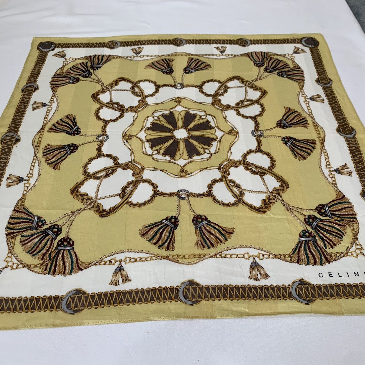 Celine Celine Bandana Handkerchief Bandana Pocketsquare Turban Size ONE SIZE - 5 Thumbnail