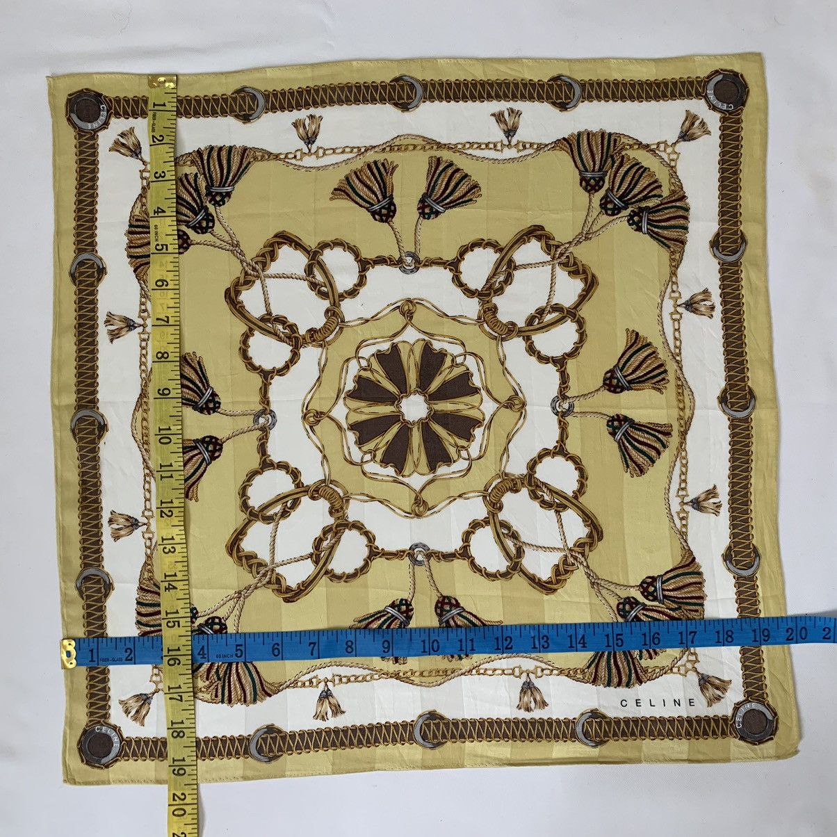 Celine Celine Bandana Handkerchief Bandana Pocketsquare Turban Size ONE SIZE - 7 Thumbnail