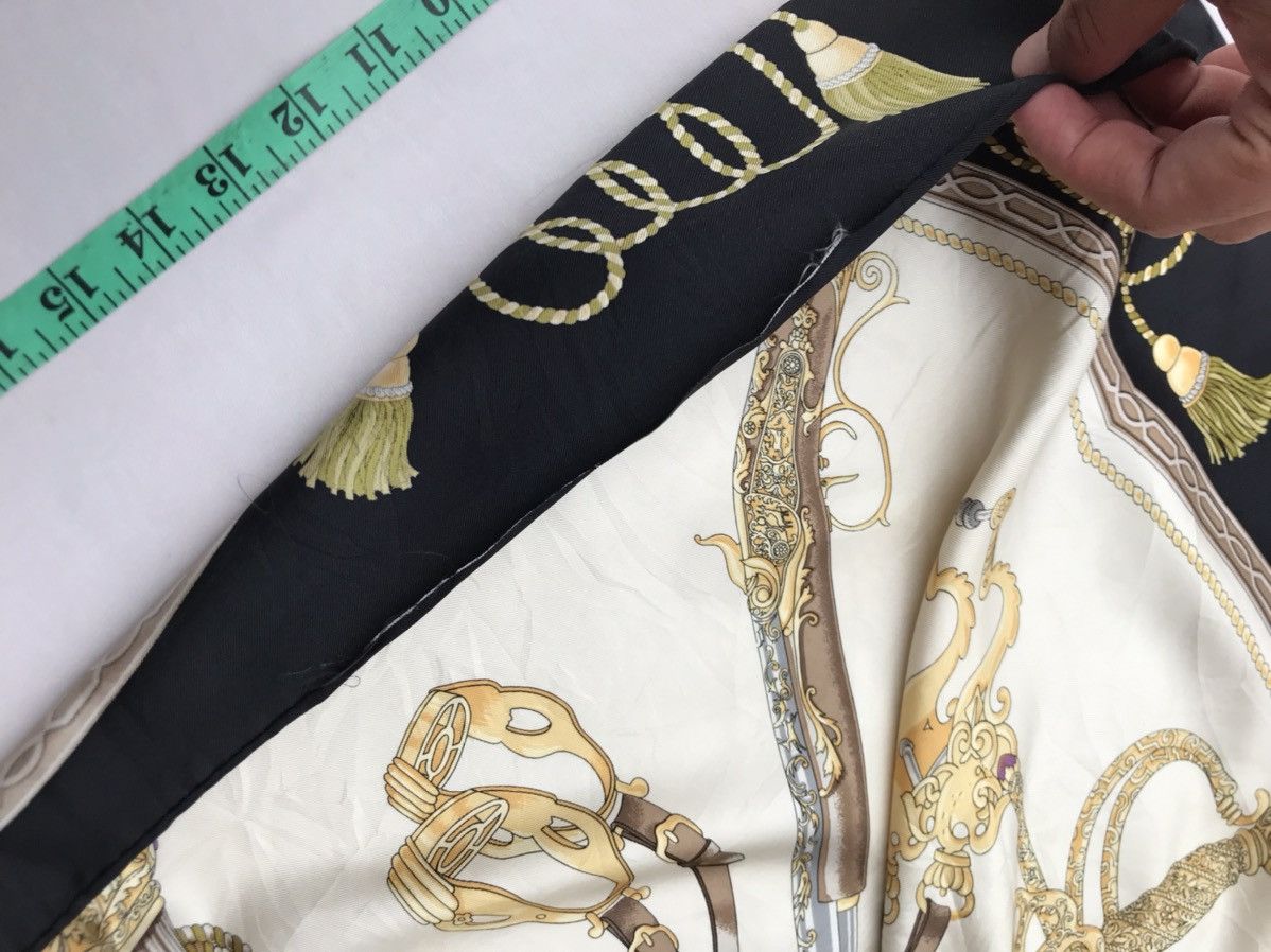 Lancel Vintage Lancel Paris Weapons Motif Silk Scarf Size ONE SIZE - 6 Thumbnail