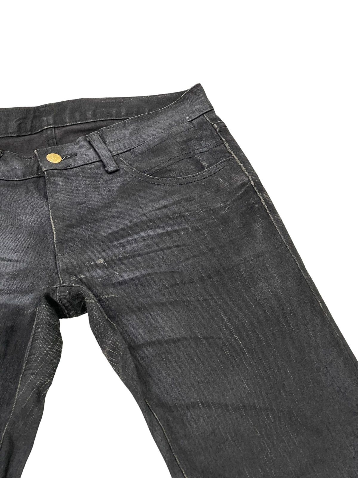 Tornado Mart Flare Jeans Tornado Mart Coated Denim Boot Cut 5🟦6 Size US 31 - 19 Thumbnail